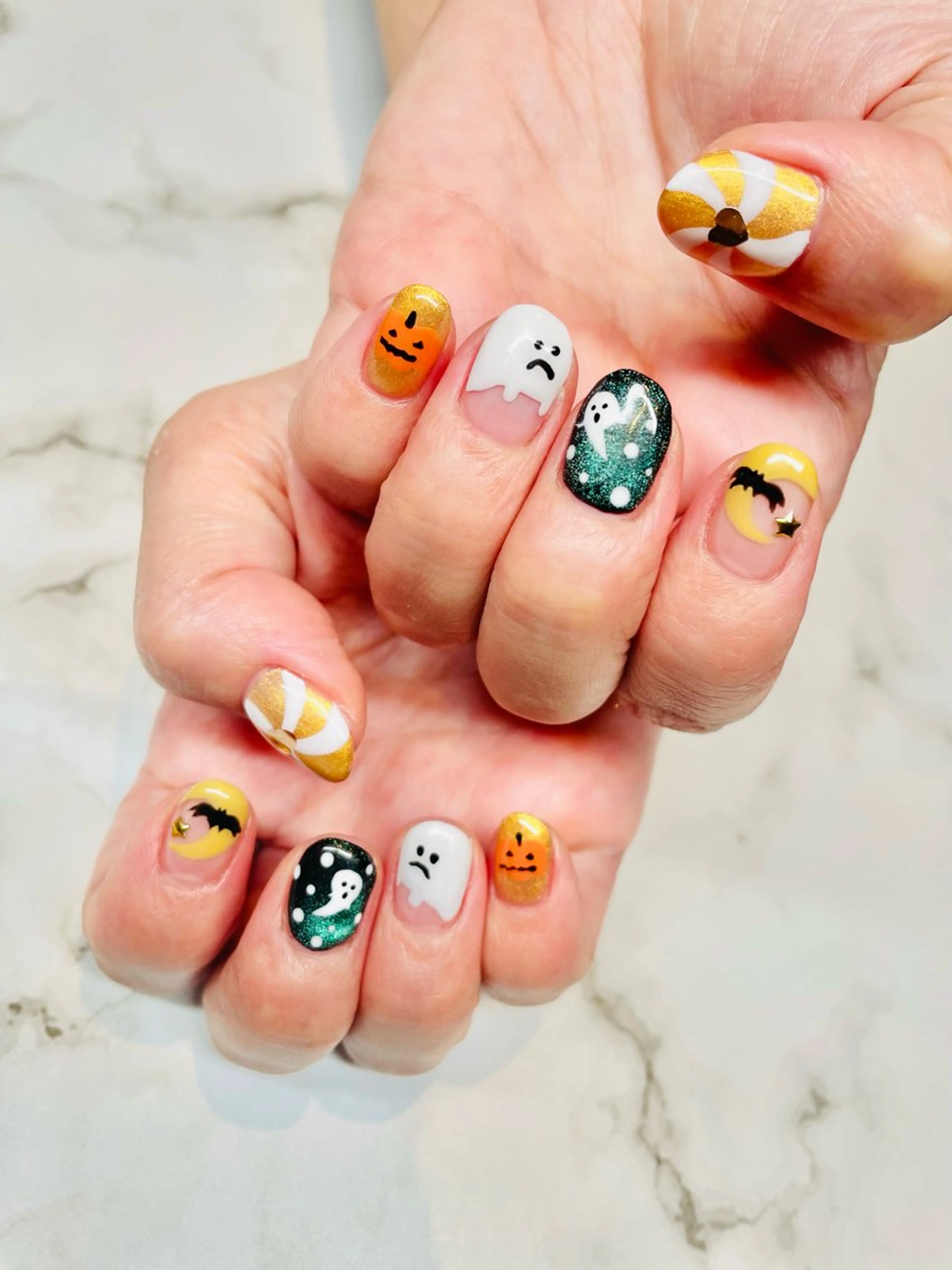 ネイル ハロウィン bea  merci所属・beamerci🌼 SHIORIのネイルデザイン