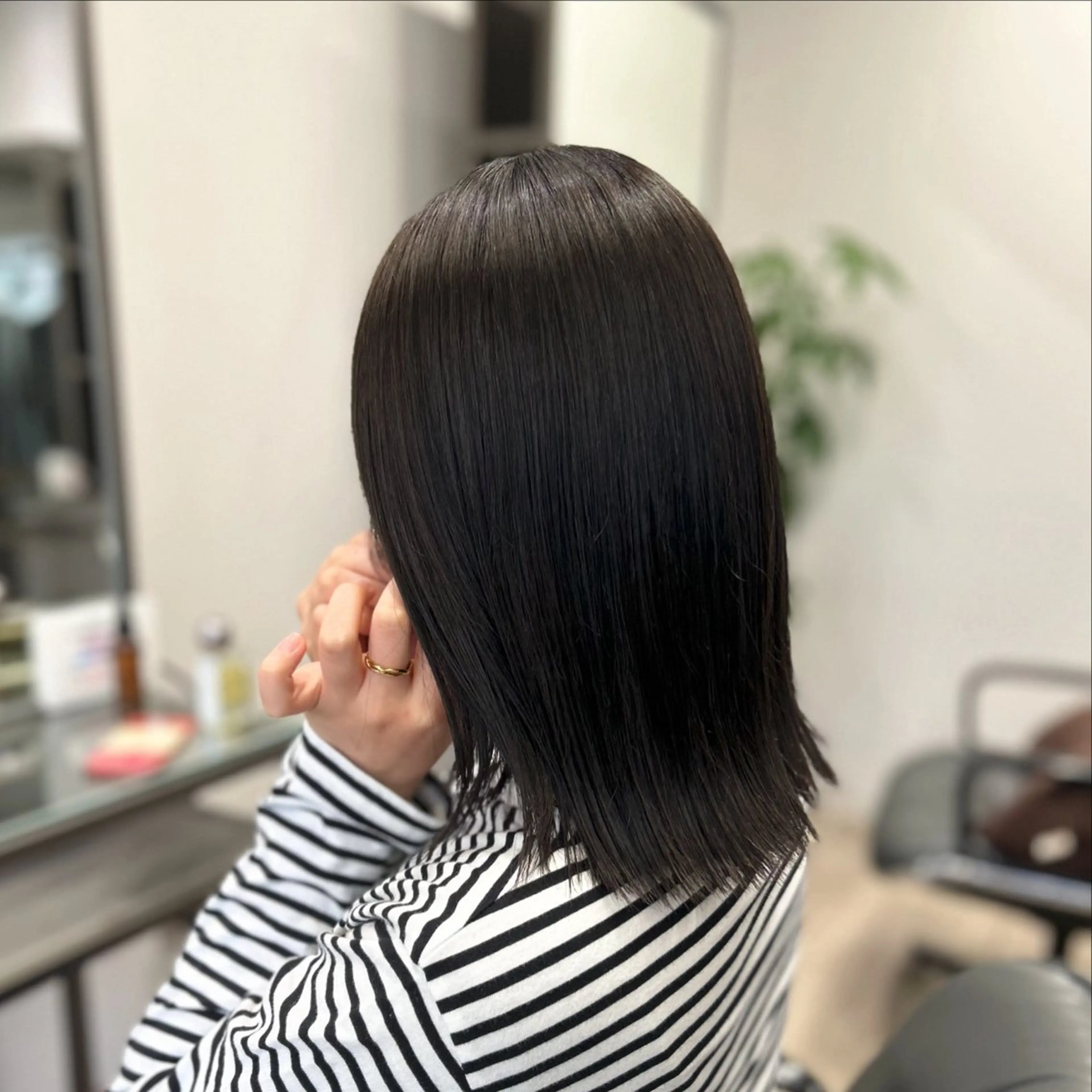 ミディアム カラー 透明感カラー グレージュ ヘアカラー トリートメント FUKA／ 神戸艶髪🎀のヘアスタイル