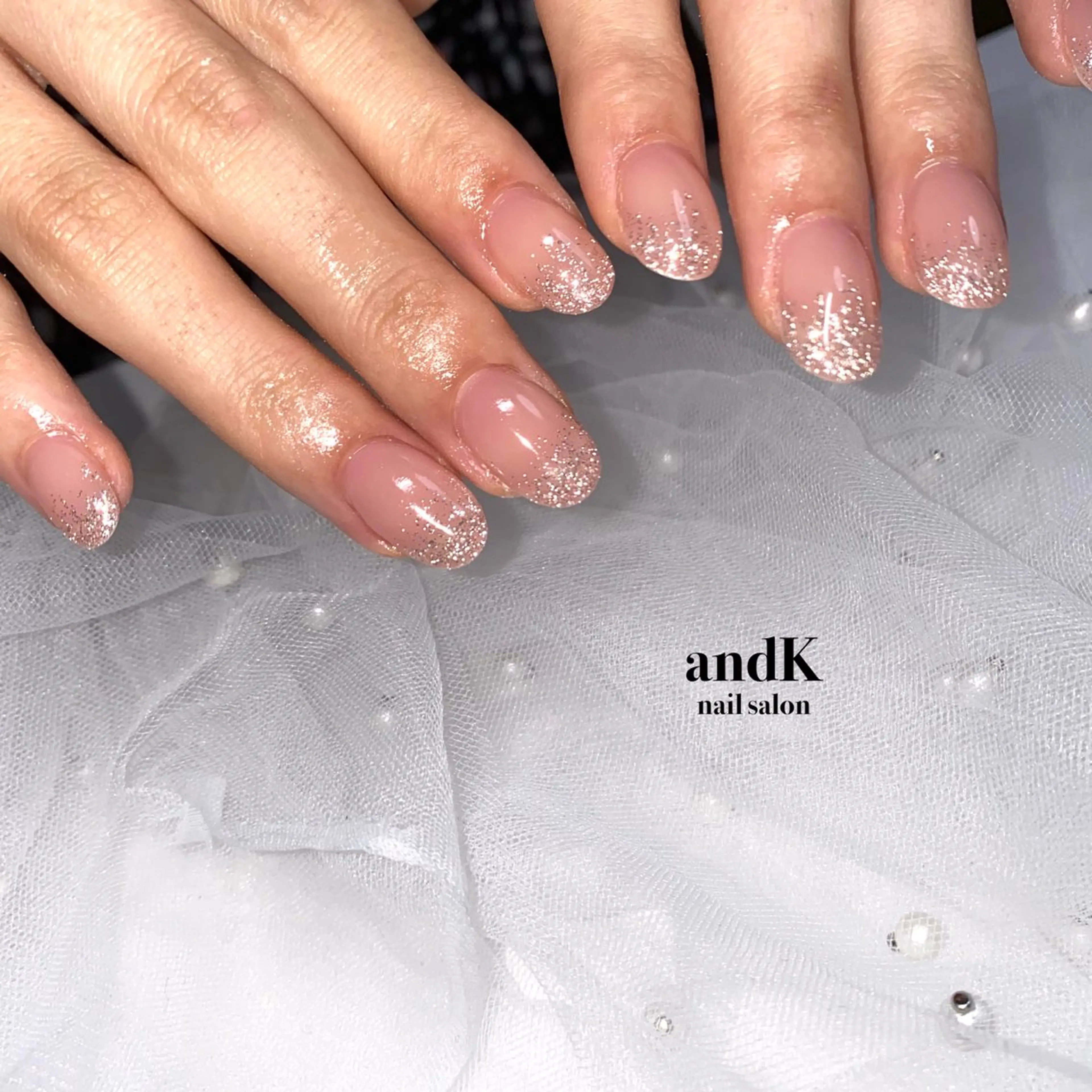 ネイル フラッシュネイル キラキラネイル andK nail salonのネイルデザイン