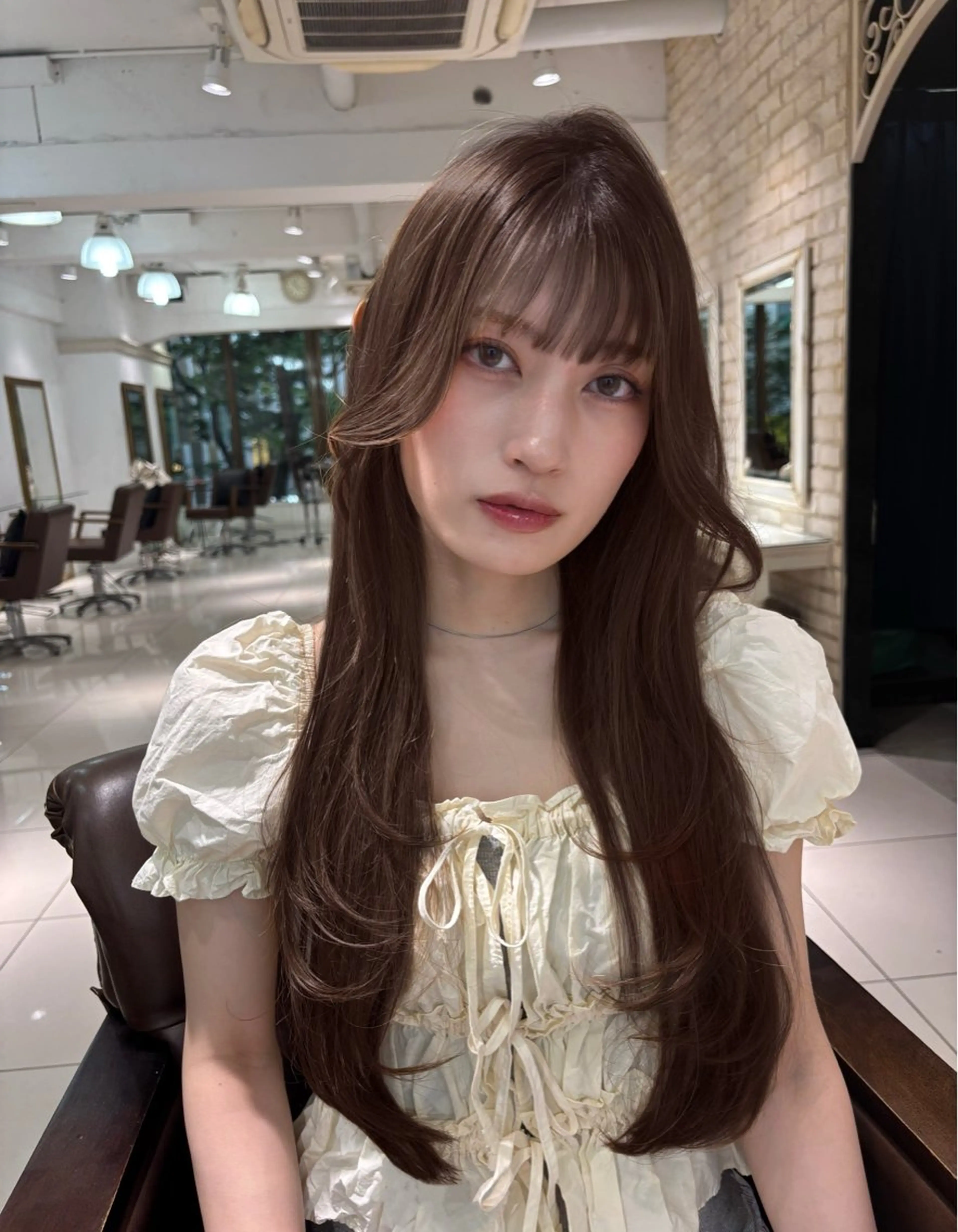 ロング カット ヘアカラー トリートメント 縮毛・髪質改善🩰 mai🐰ྀི🤍のヘアスタイル