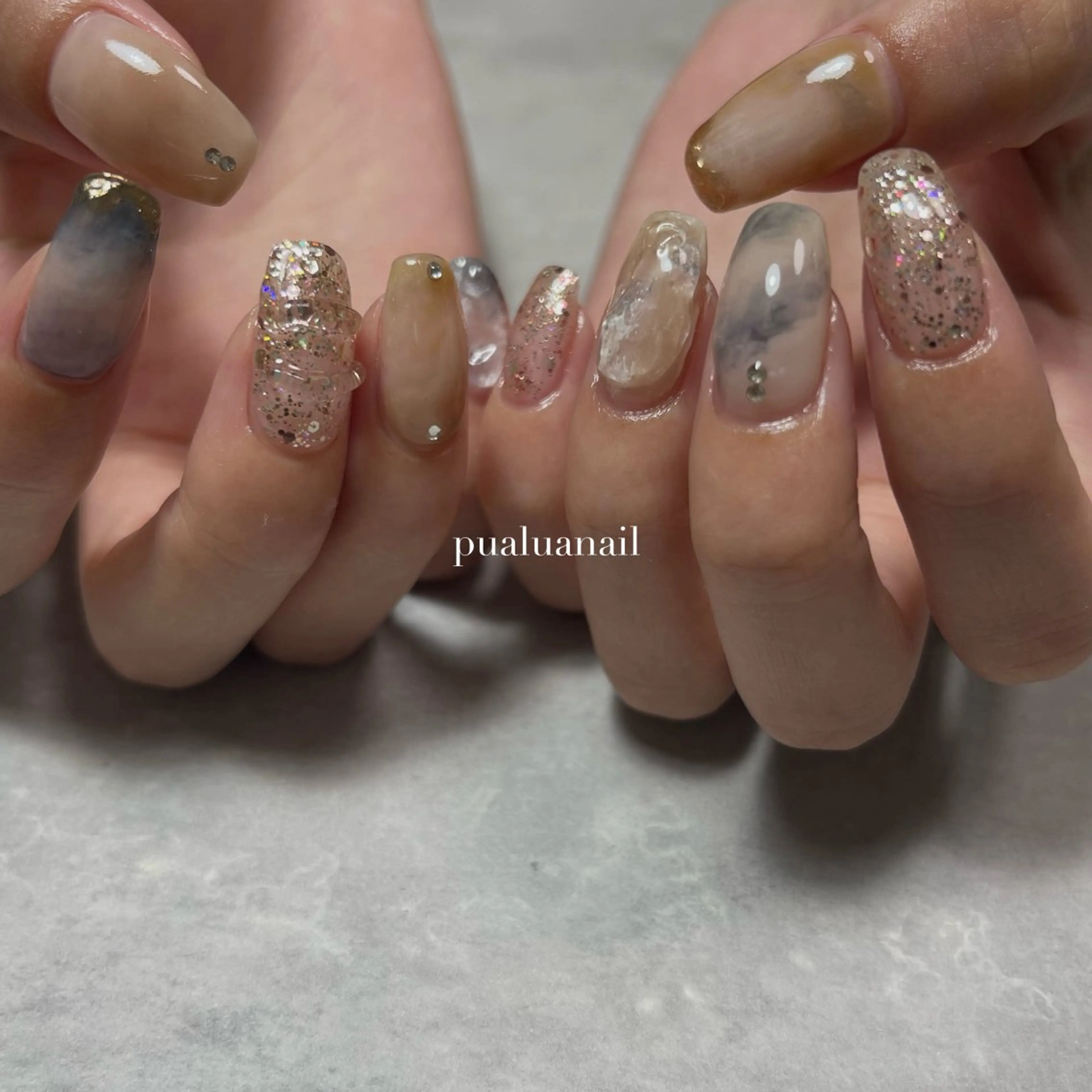 ネイル ハンドネイル pualua miharuのネイルデザイン