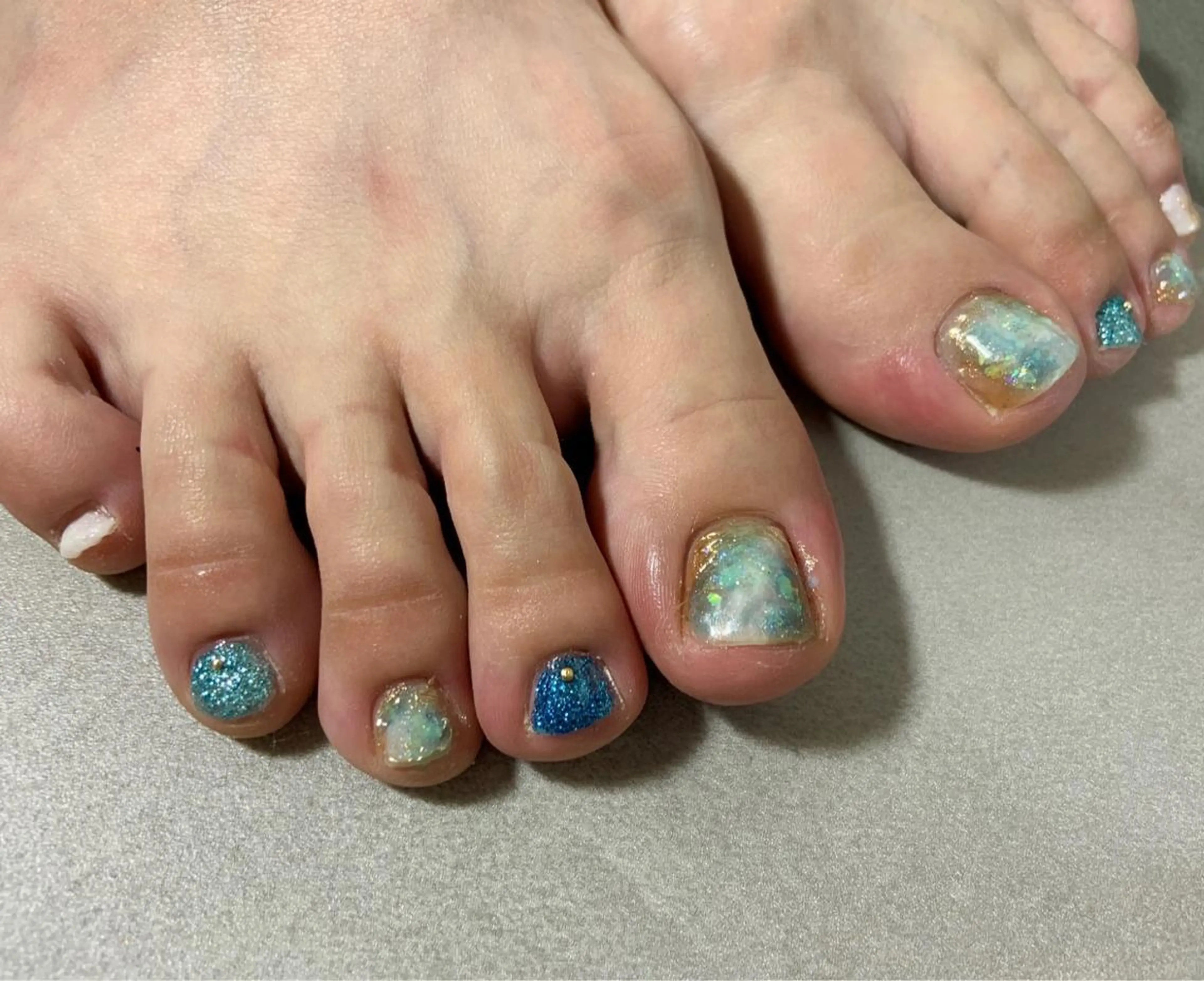 ネイル アートネイル フットネイル ジェルネイル フットネイル extranails ／lemellaのネイルデザイン