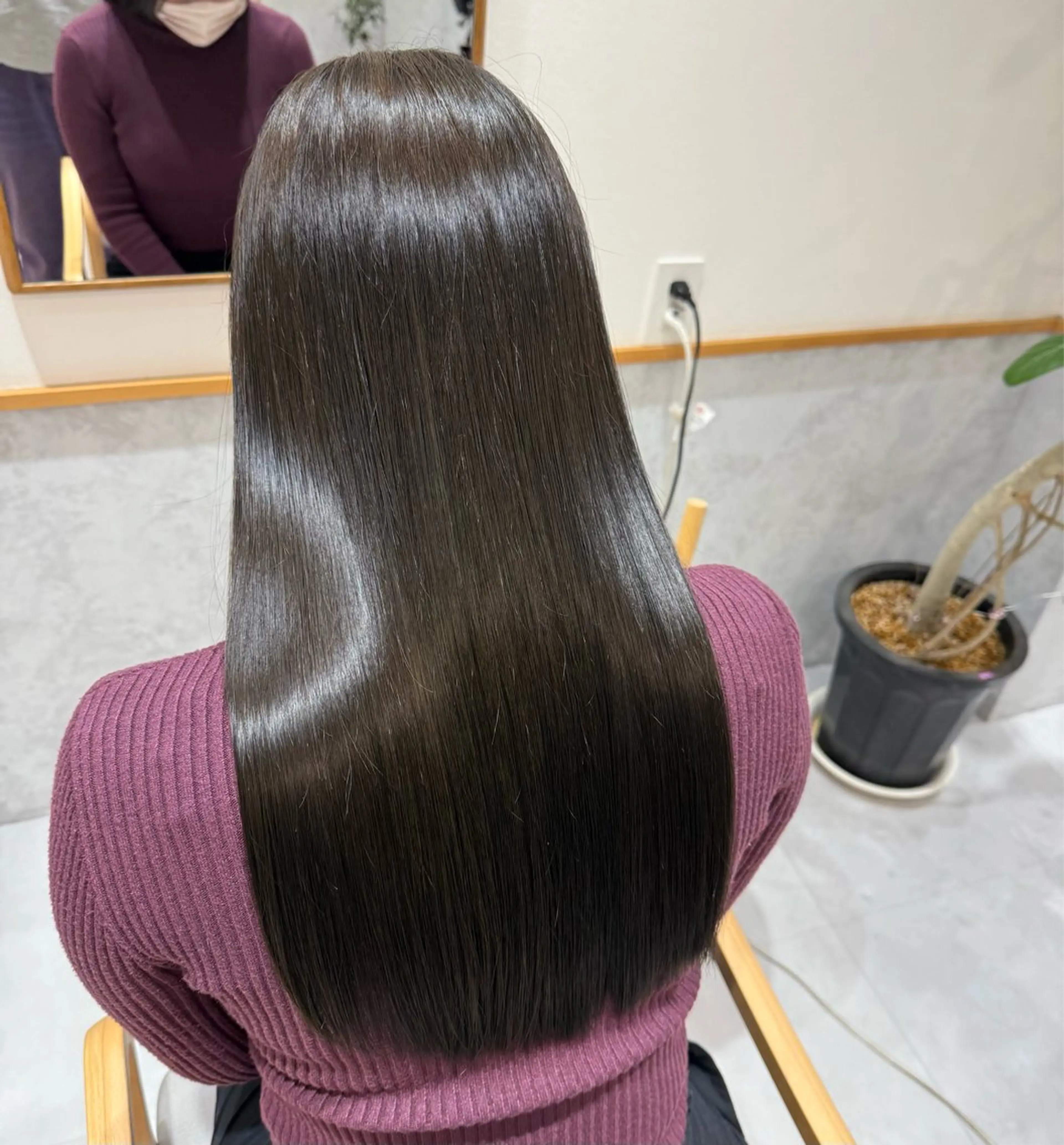 🍃髪質改善 縮毛矯正 + トリートメント🍃  【17:30以降限定】の写真