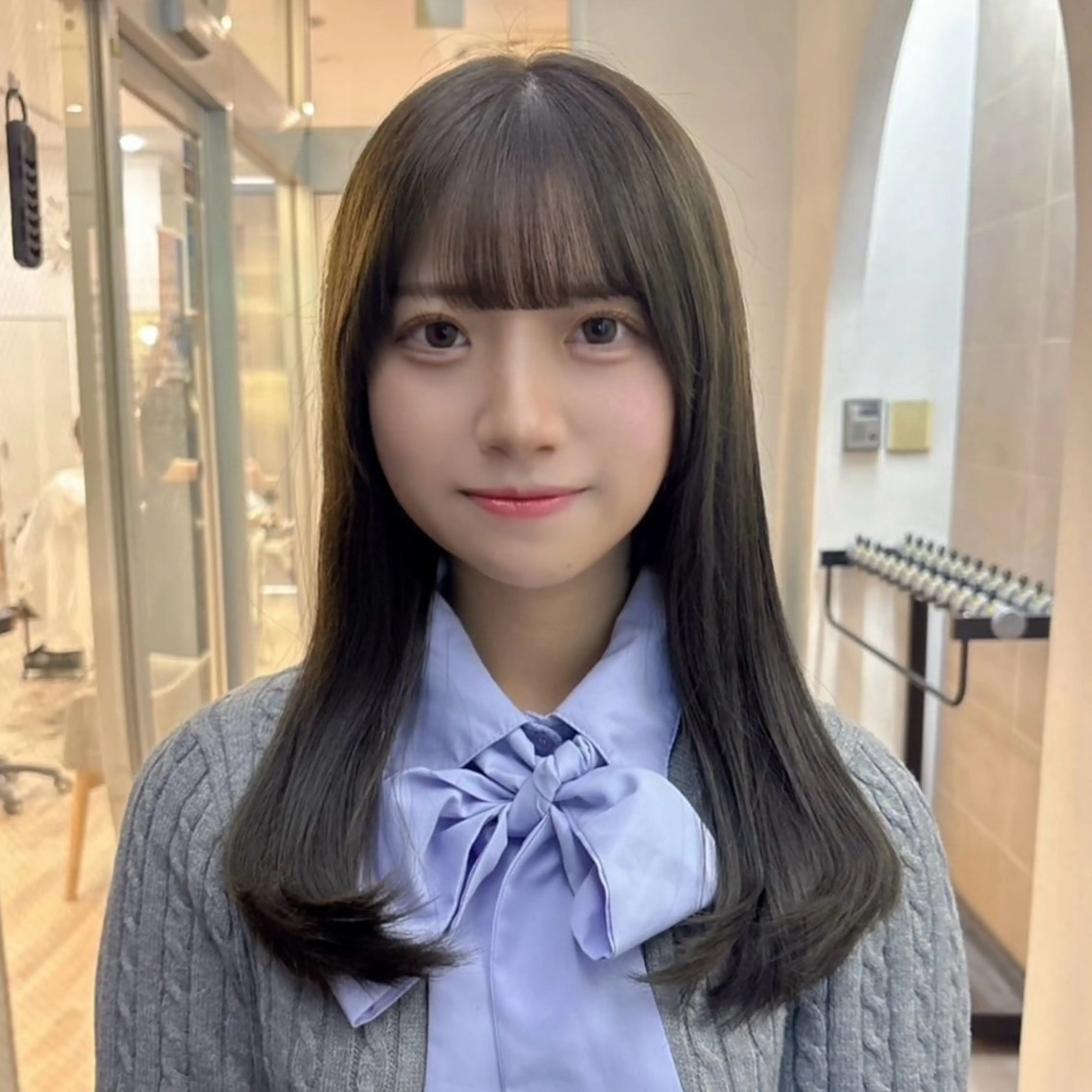 ロング カラー レイヤーカット カット ヘアカラー かどたはるな レイヤー/パーマのヘアスタイル