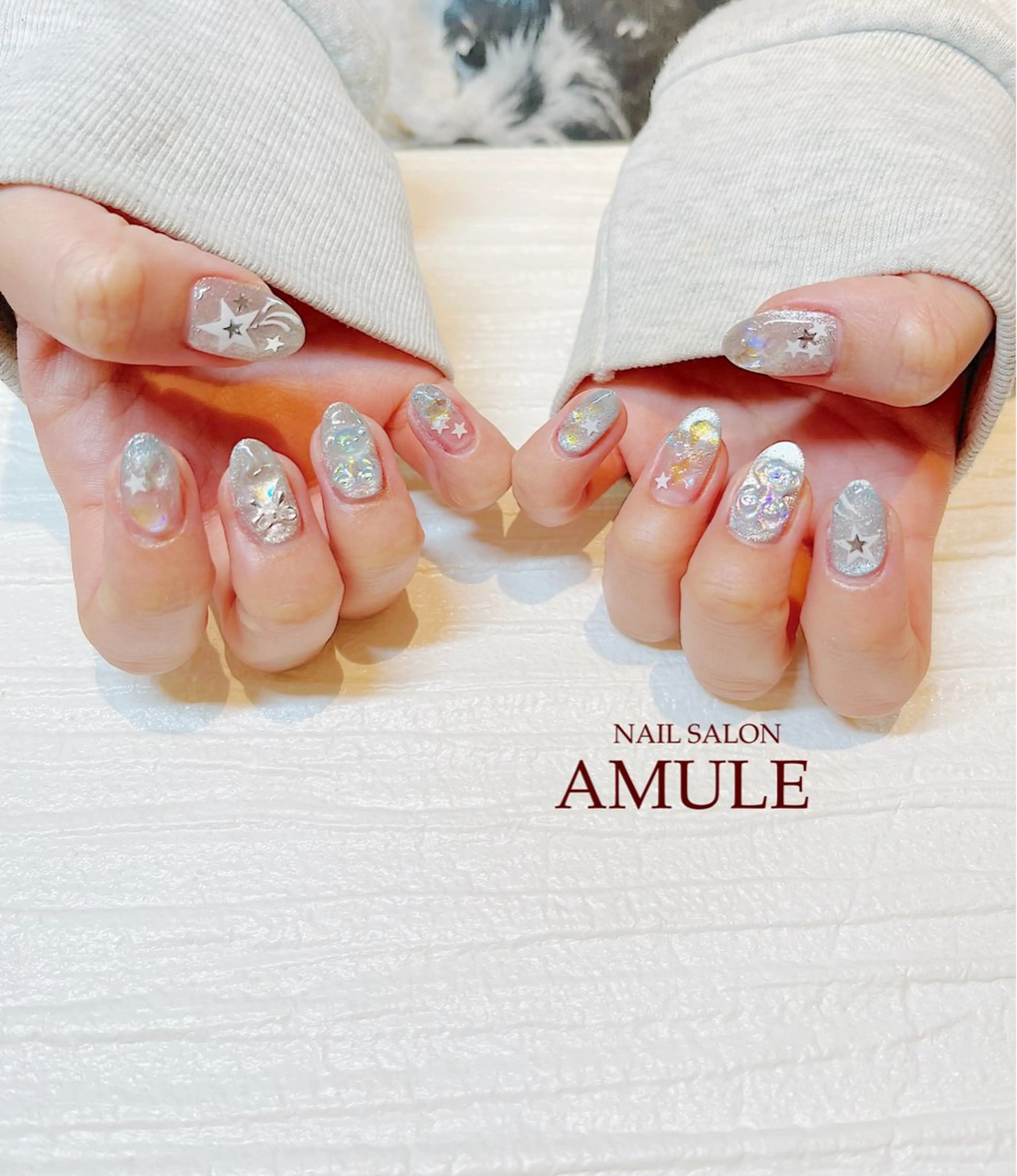 ネイル アートネイル ジェルネイル マグネットネイル ハンドネイル NAILSALON AMULEのネイルデザイン