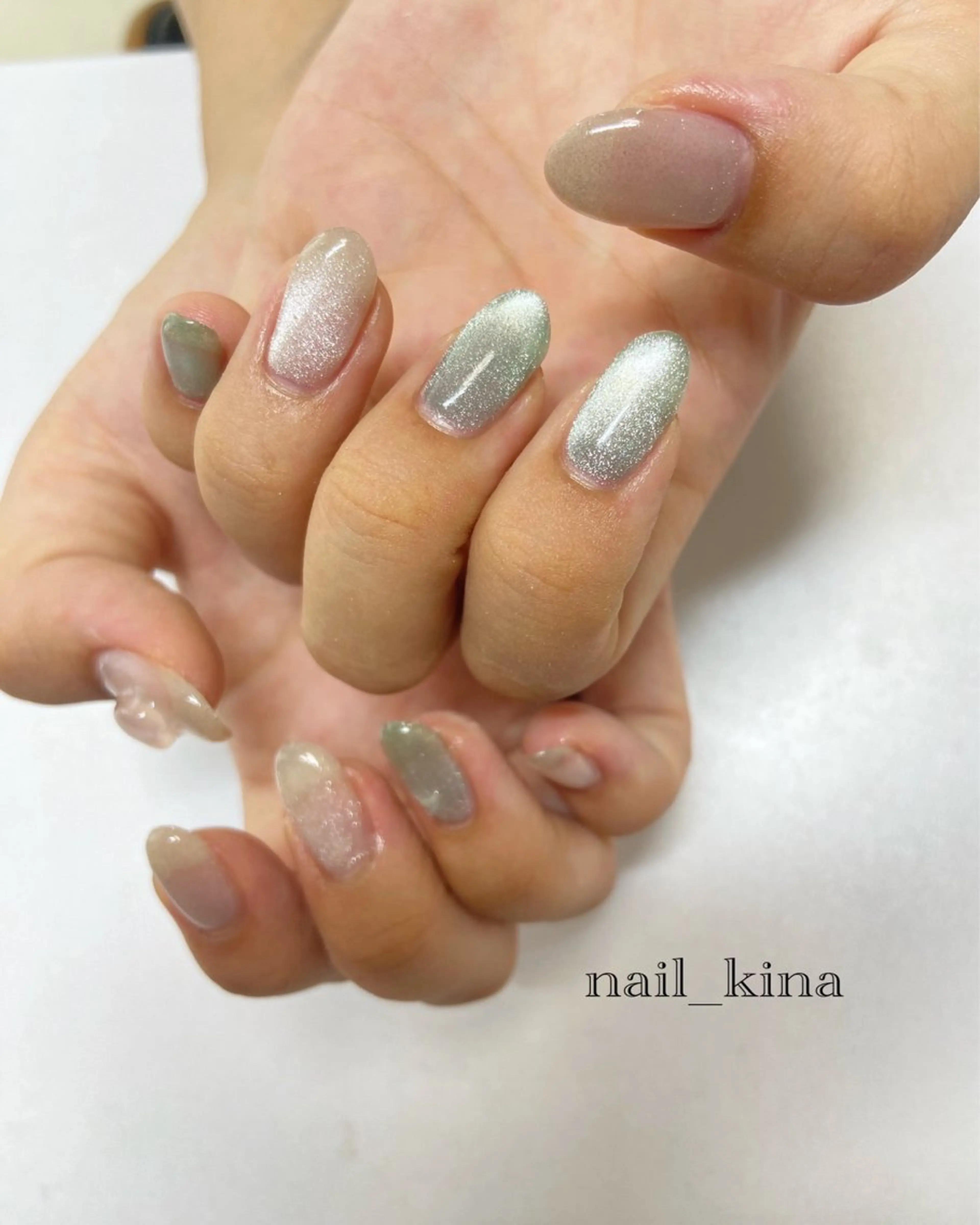 ネイル フラッシュネイル マグネットネイル nail_ kinaのネイルデザイン