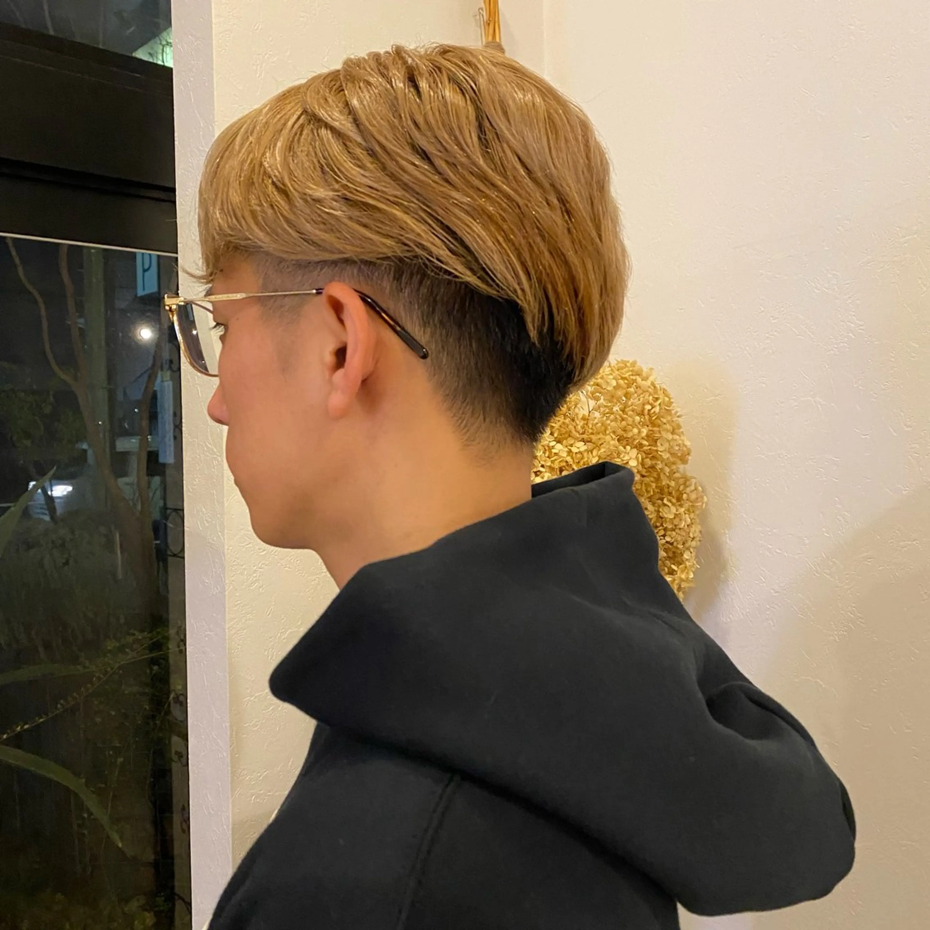 ショート メンズパーマ/ダウン パーマ/十文字玲音のヘアスタイル