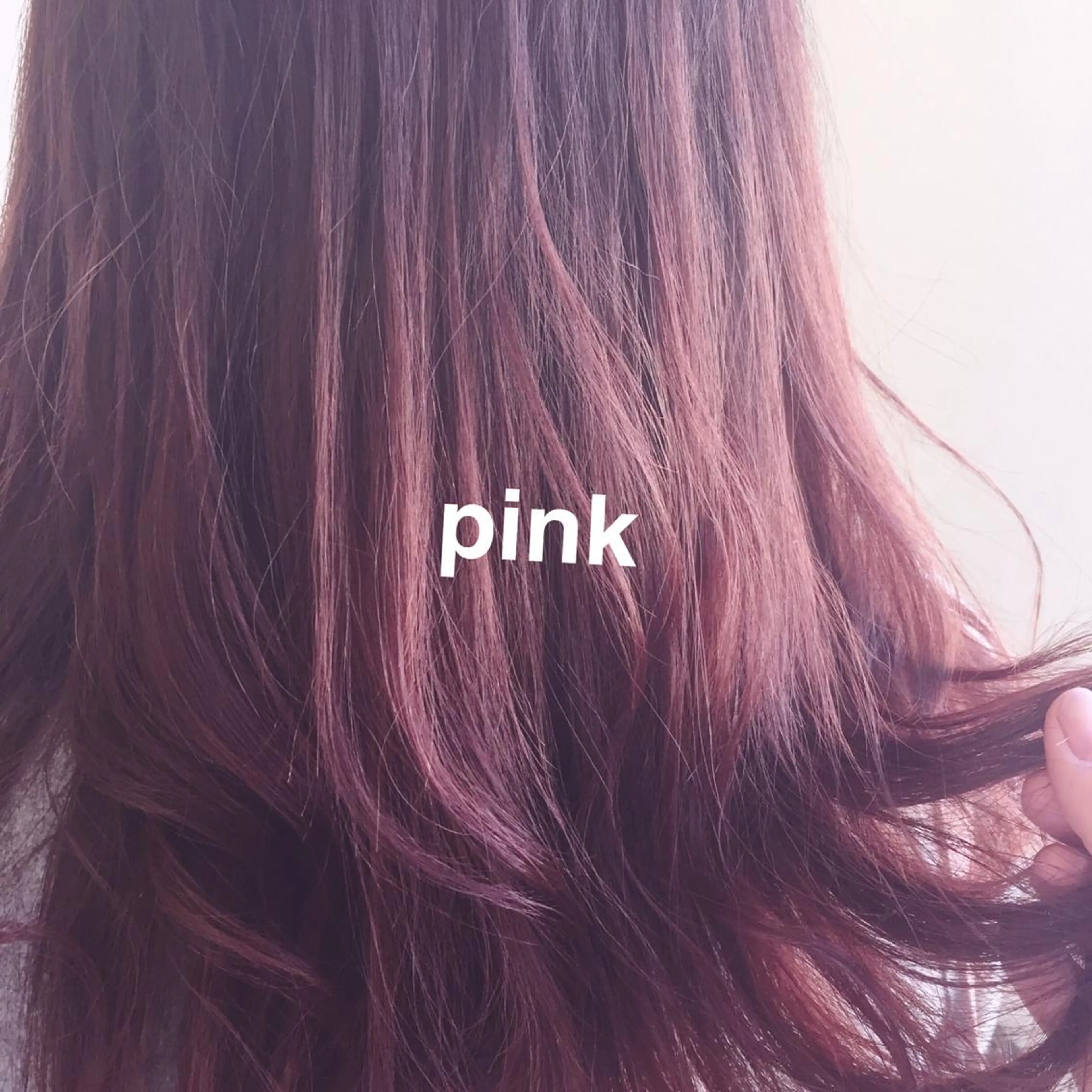 カラー ブリーチ ピンクカラー HAUS 片山みほのヘアスタイル