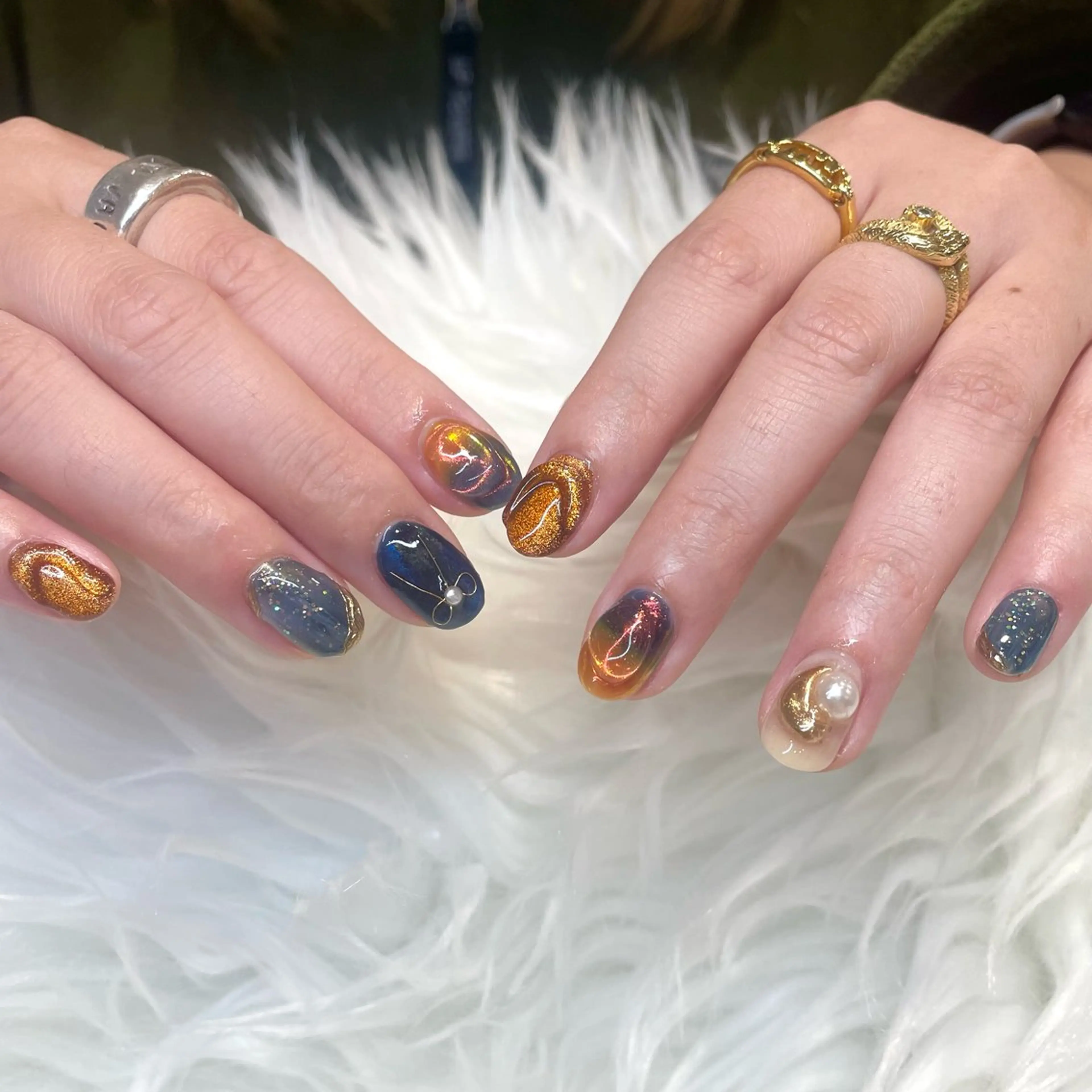 ネイル ハンドネイル 新井 ひなののネイルデザイン