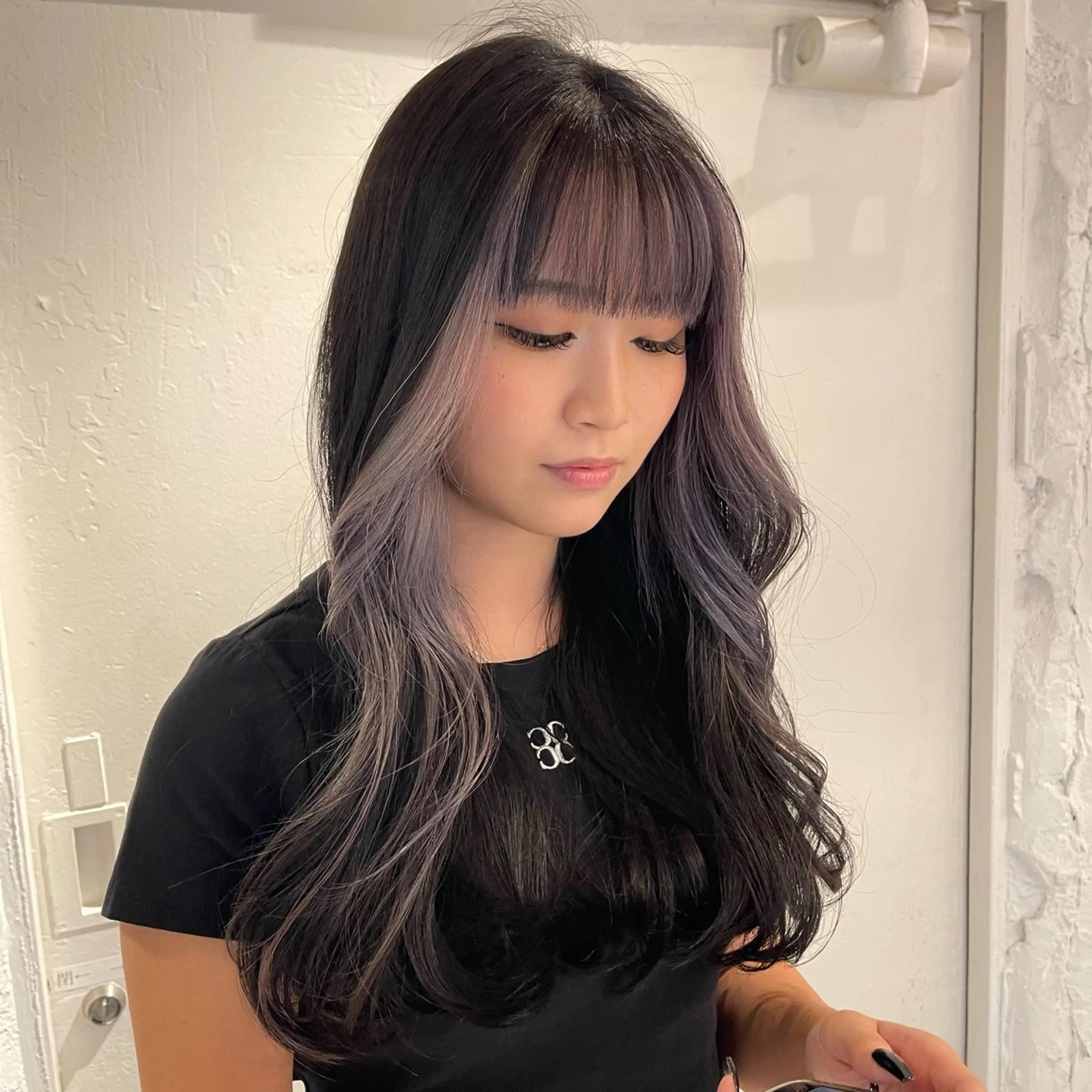 ロング カラー ヘアカラー トリートメント nameless miichiのヘアスタイル