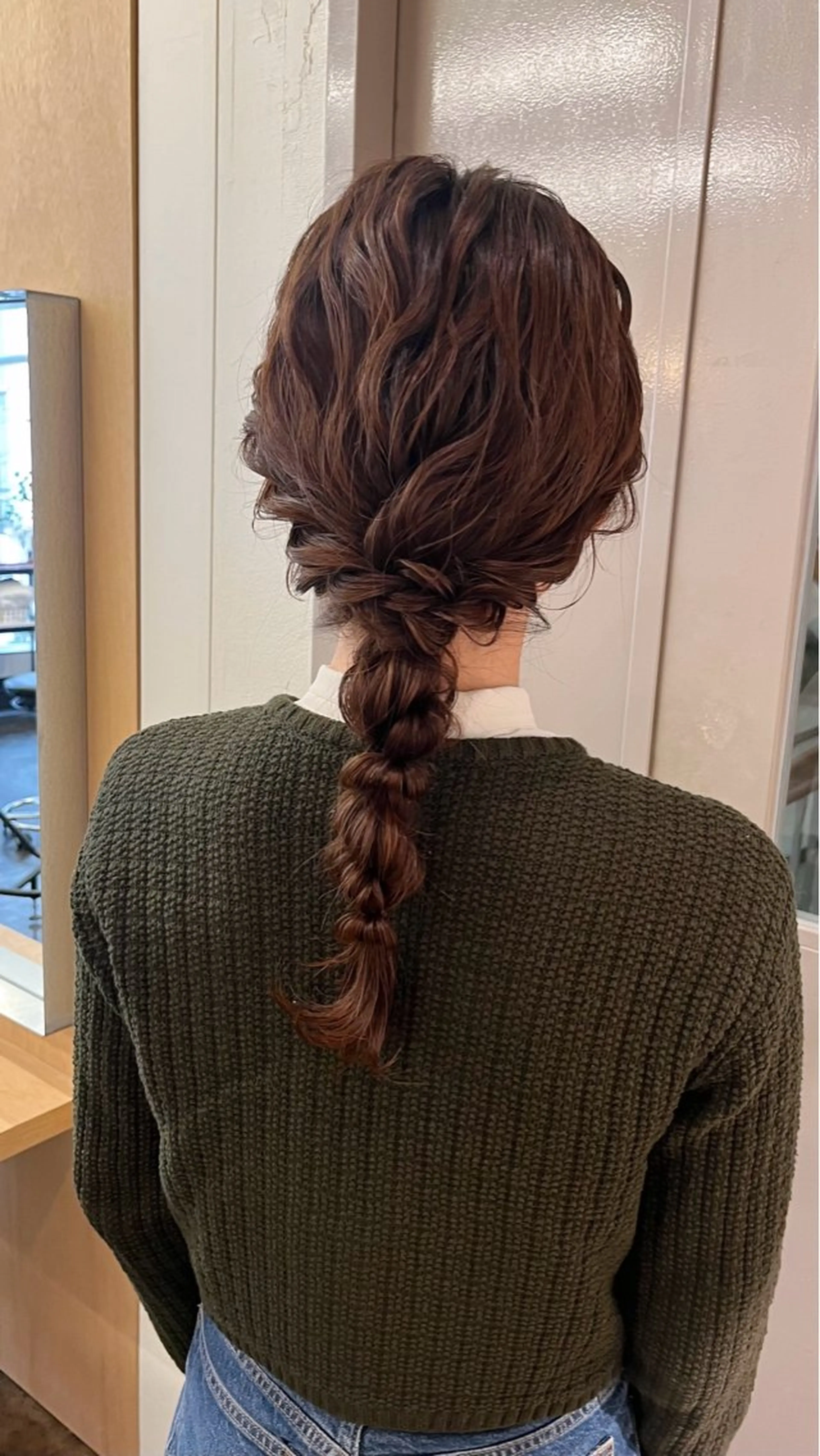 セミロング ヘアアレンジ ヘアセット 西山 紗耶香🪽 透明感カラー/ボブのヘアスタイル