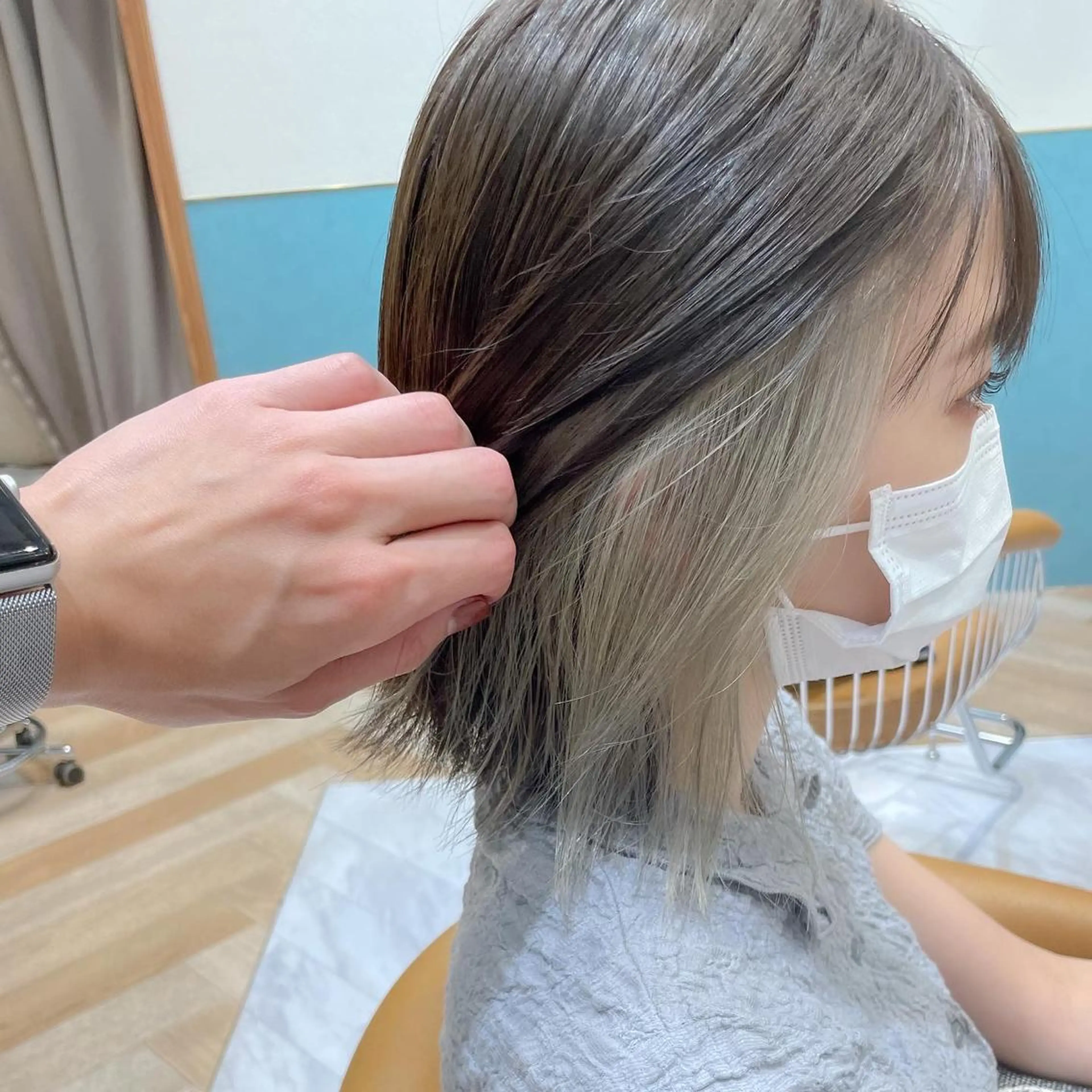 ショート カラー 髪質改善/縮毛矯正/ ボブ/店長/槌矢圭悟のヘアスタイル