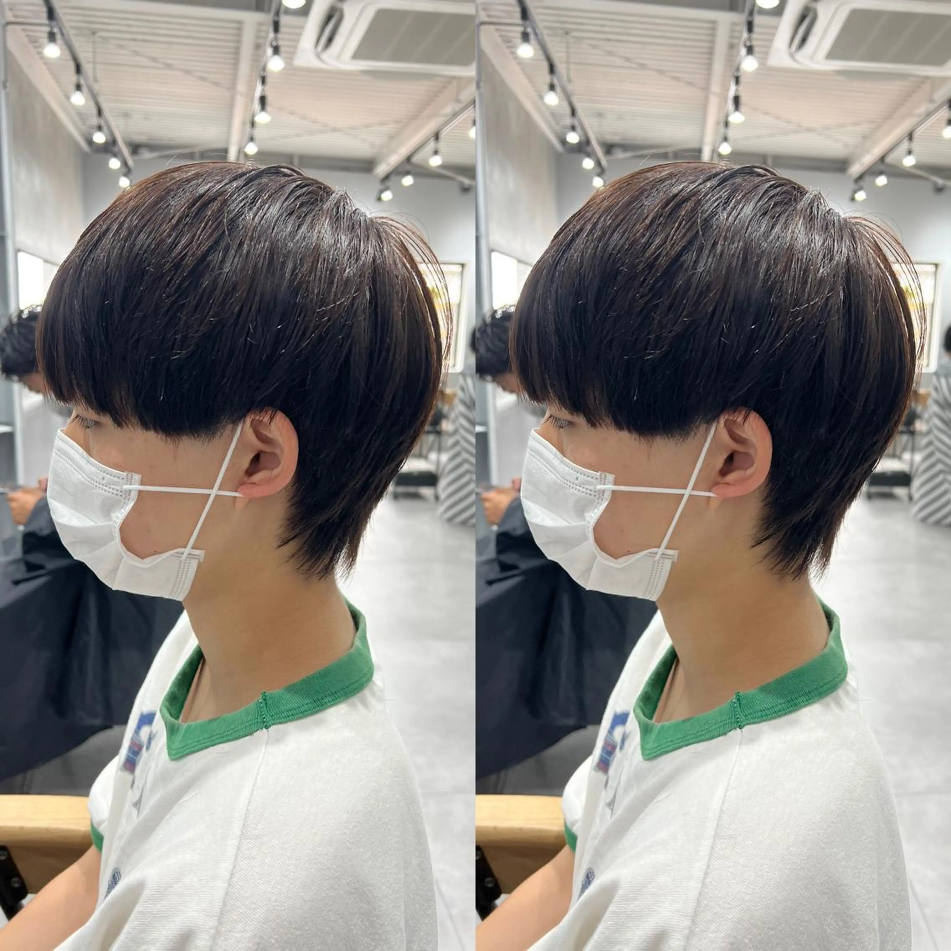 ショート メンズ カット センターパート ／植田のヘアスタイル