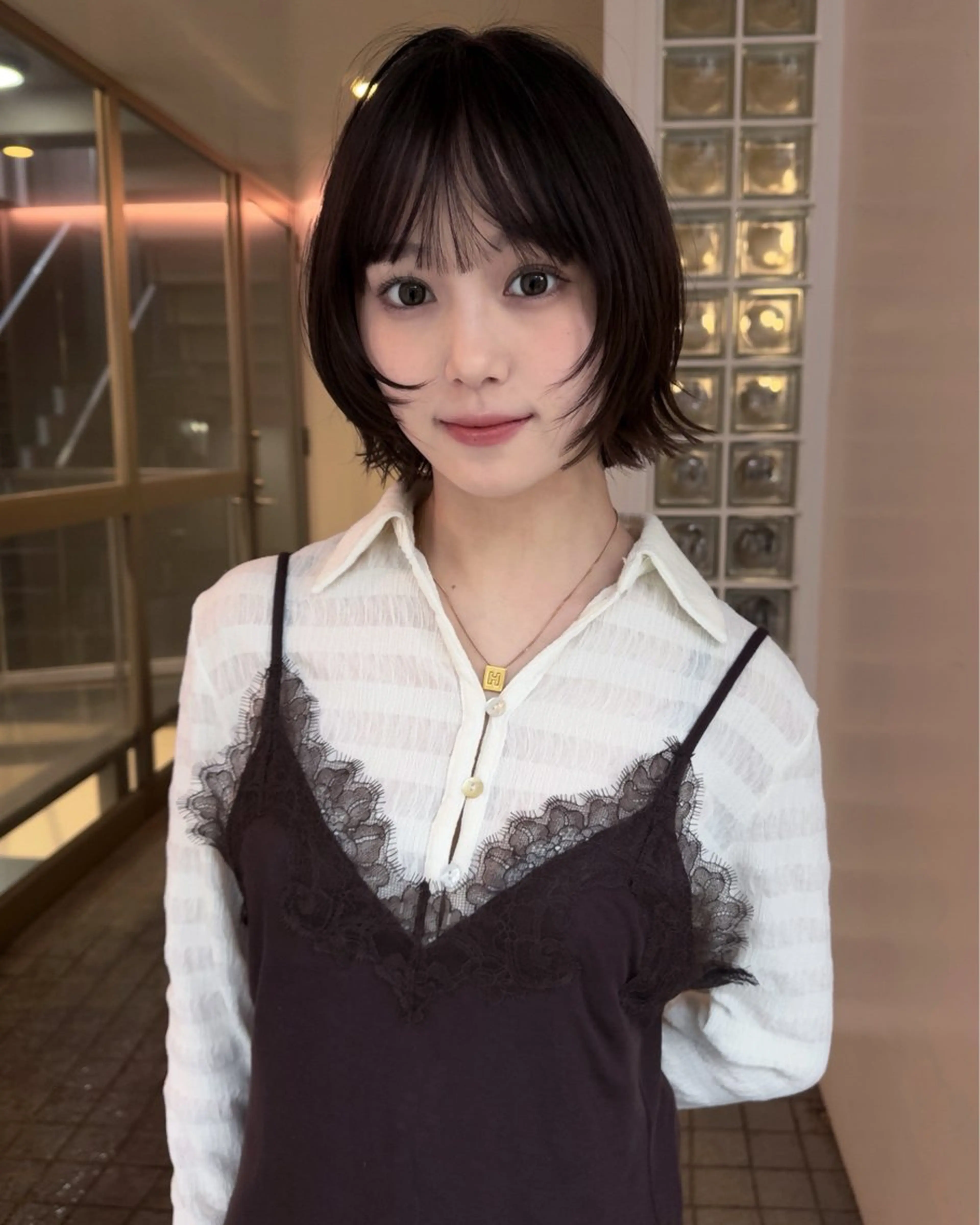 ショート カラー カット ヘアカラー トリートメント ボブ/似合わせ レイヤーcocomoのヘアスタイル