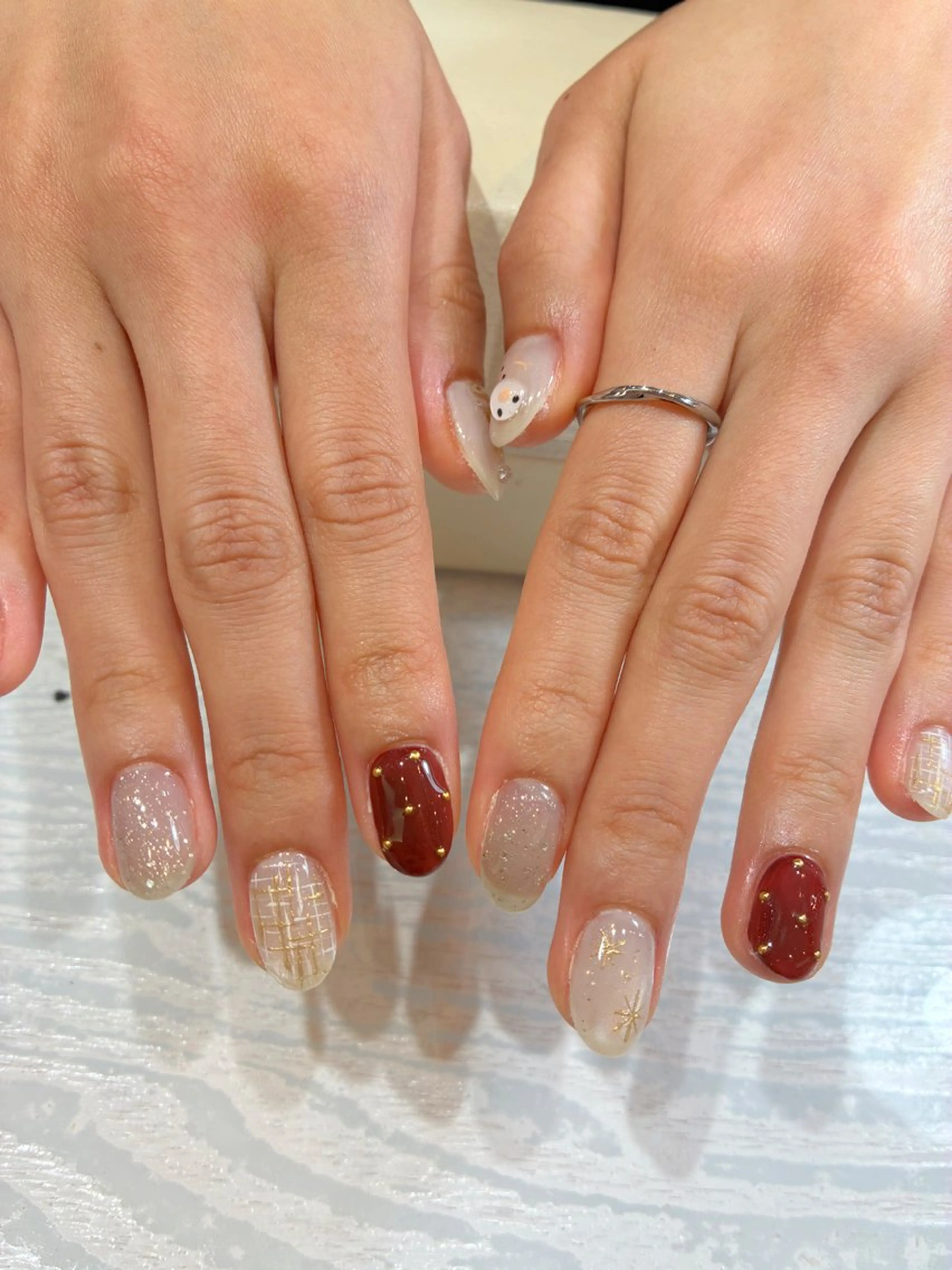 ネイル 持ち込み Nest 岩崎のネイルデザイン