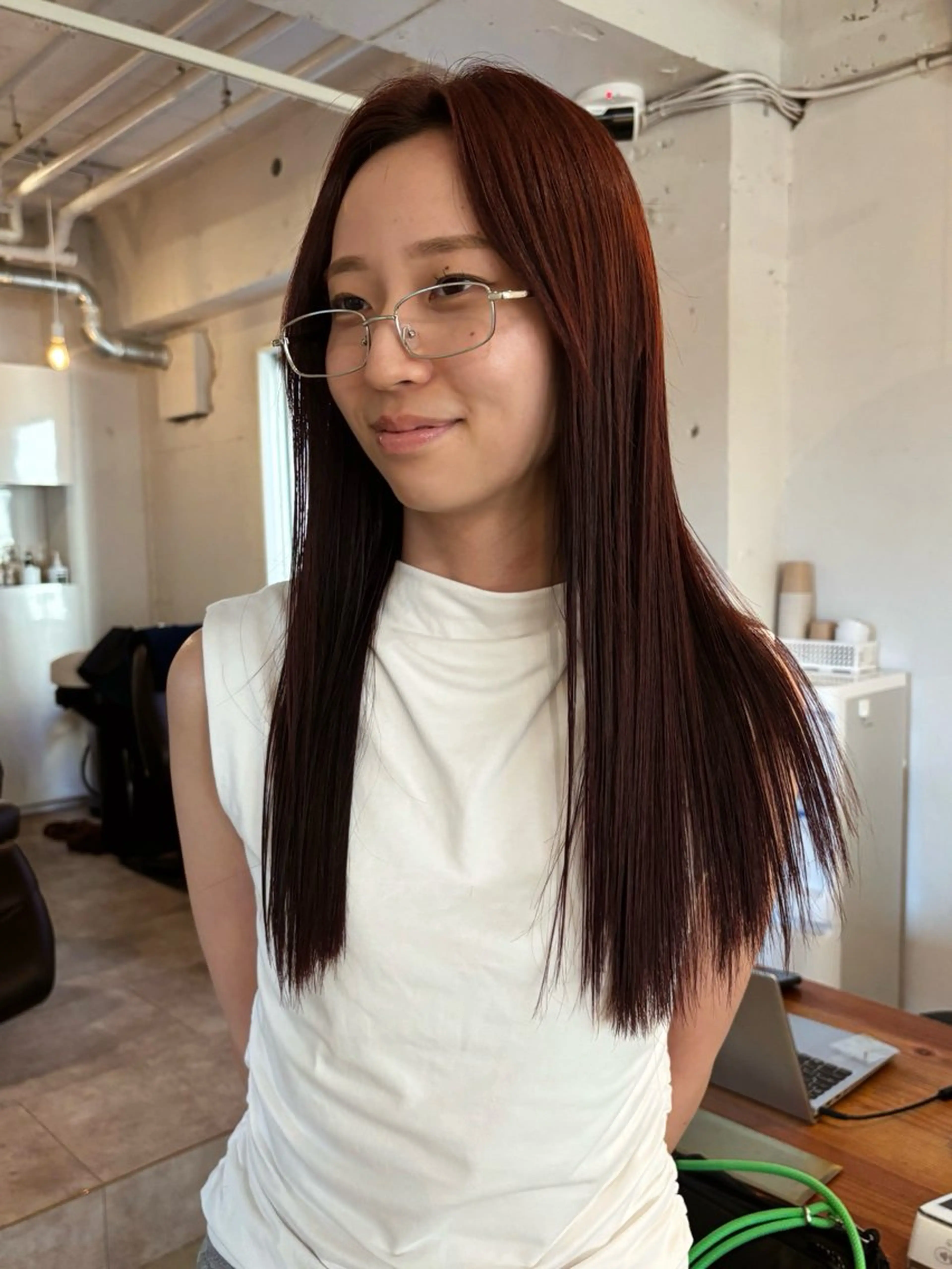 ロング カット ヘアカラー トリートメント 🍑透明感hair ・NENE🍑のヘアスタイル