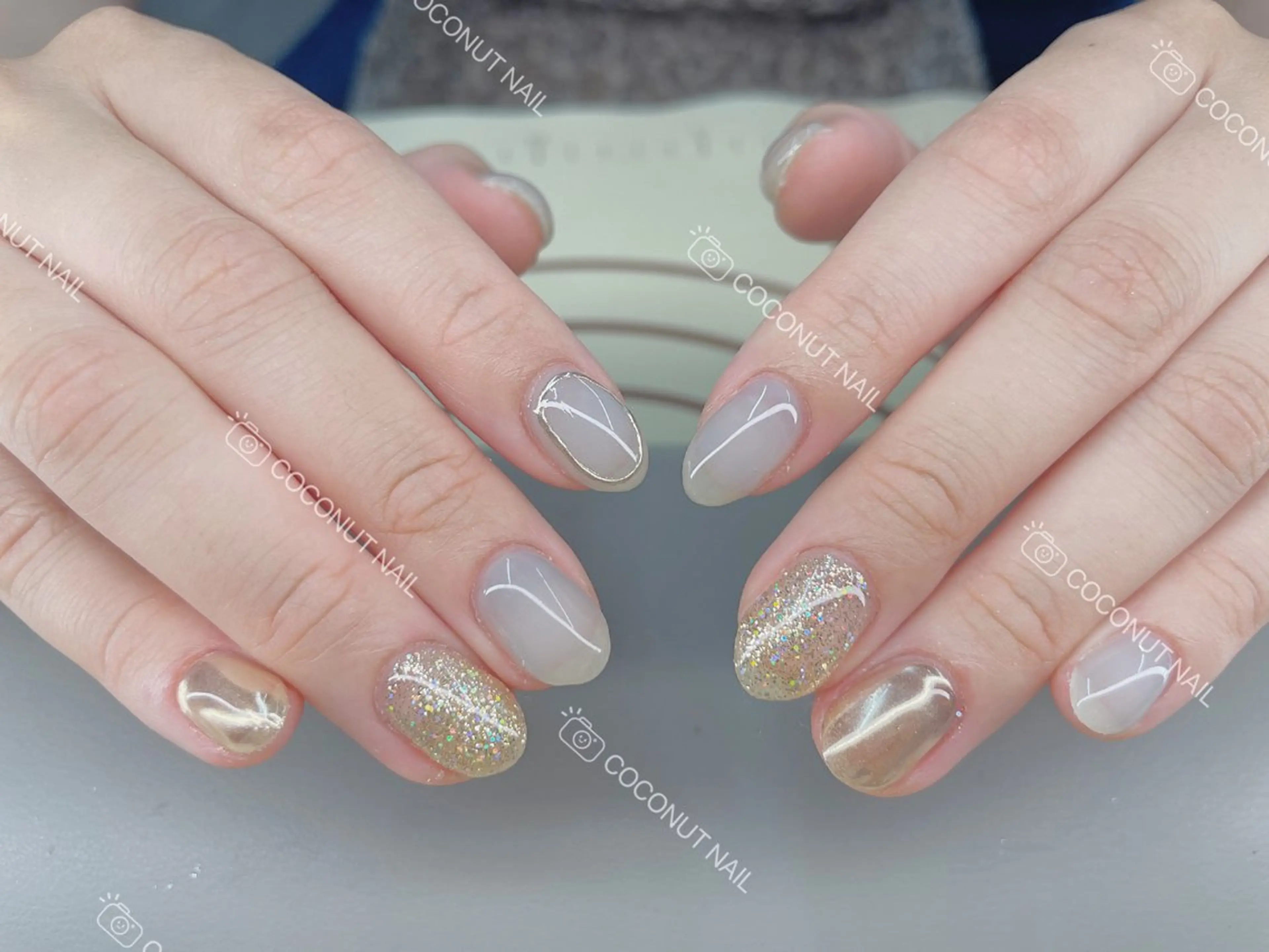 ネイル ハンドネイル 神田 ココナッツのネイルデザイン