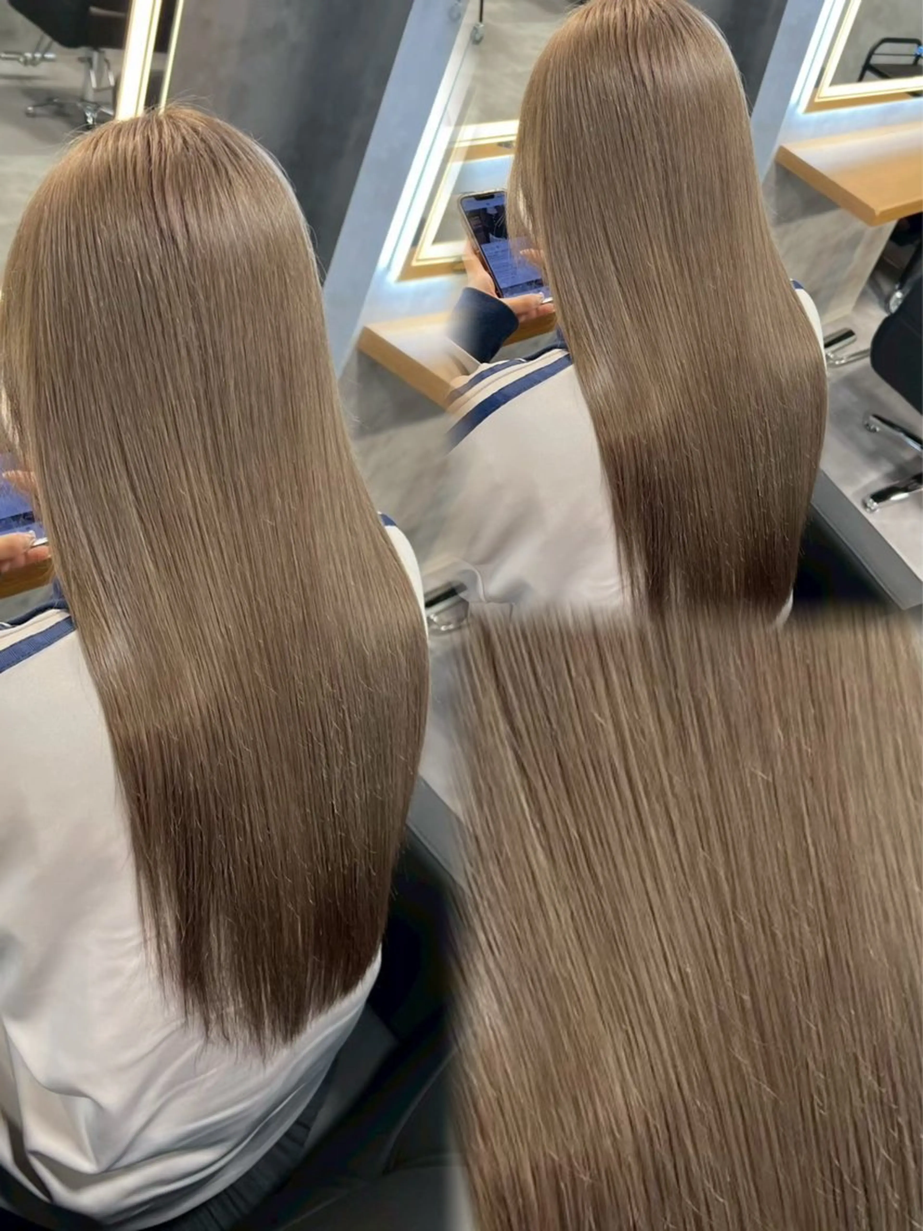 ロング カラー ヘアアレンジ ヘアカラー トリートメント ヘアセット ダメージレスカラー 🩵HIYO🩵のヘアスタイル