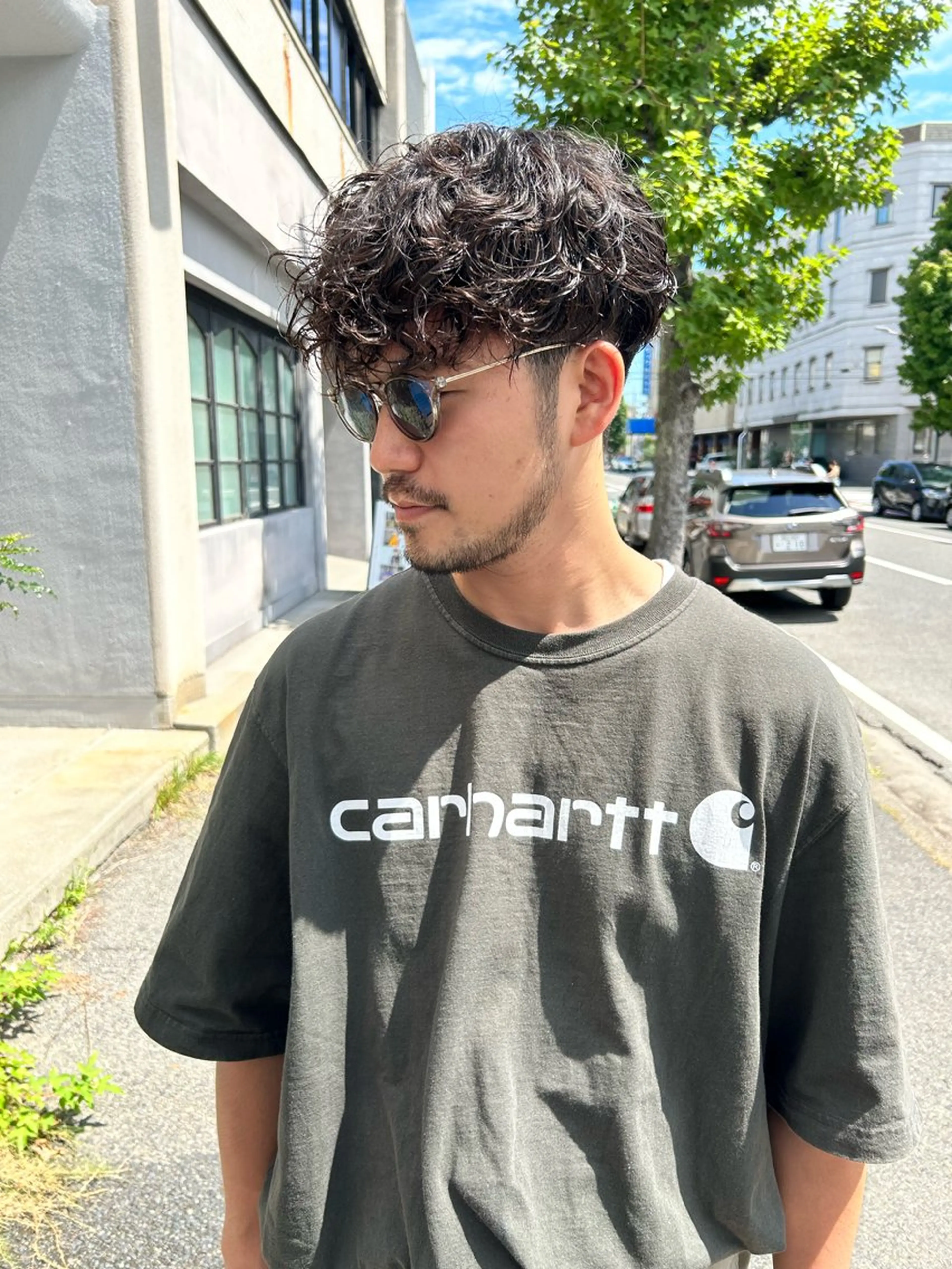 ショート カット パーマ 問屋町chapter 日笠快生のヘアスタイル