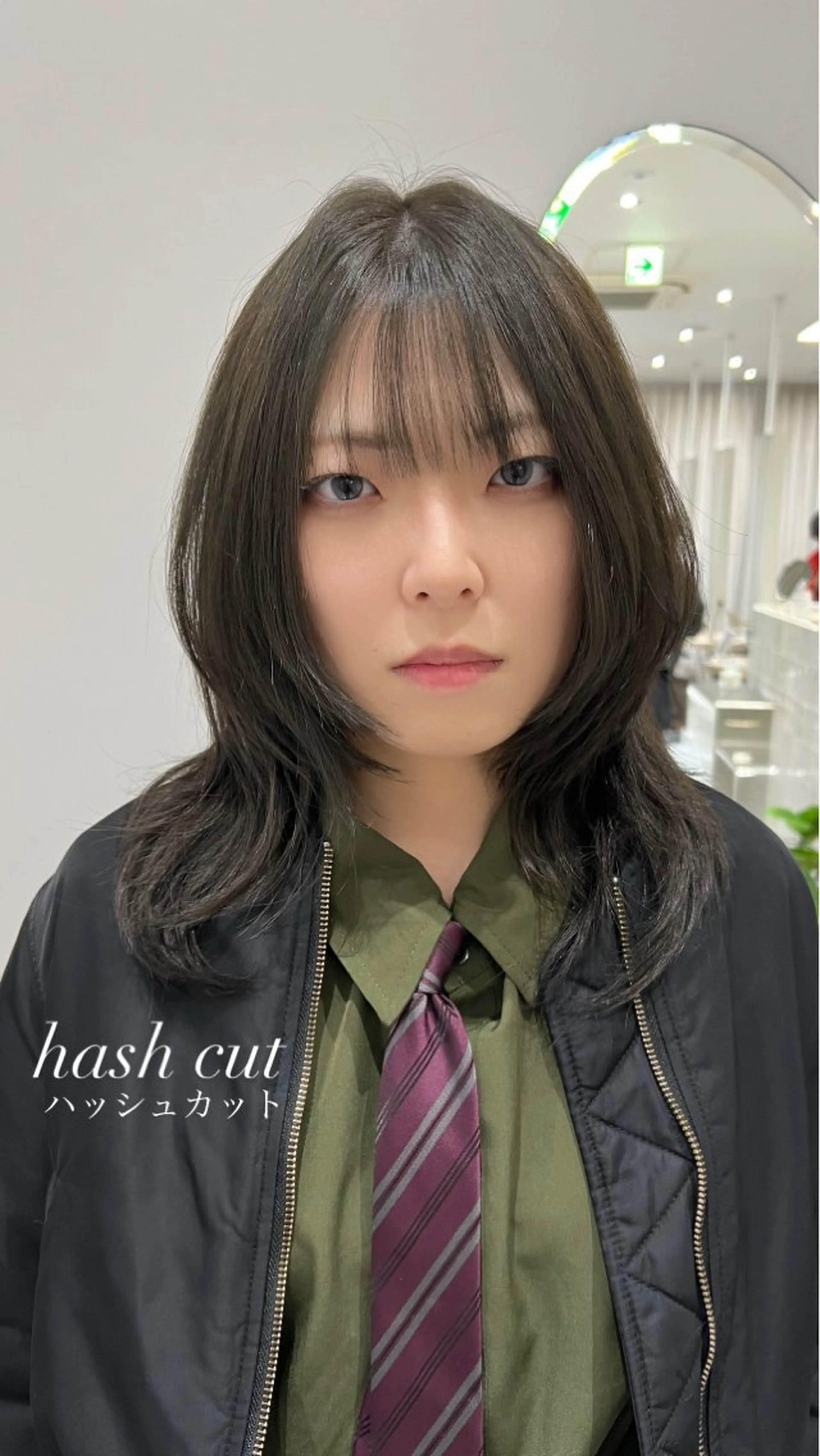 ミディアム 透明感カラー🍃 レイヤースタイル✨葵のヘアスタイル