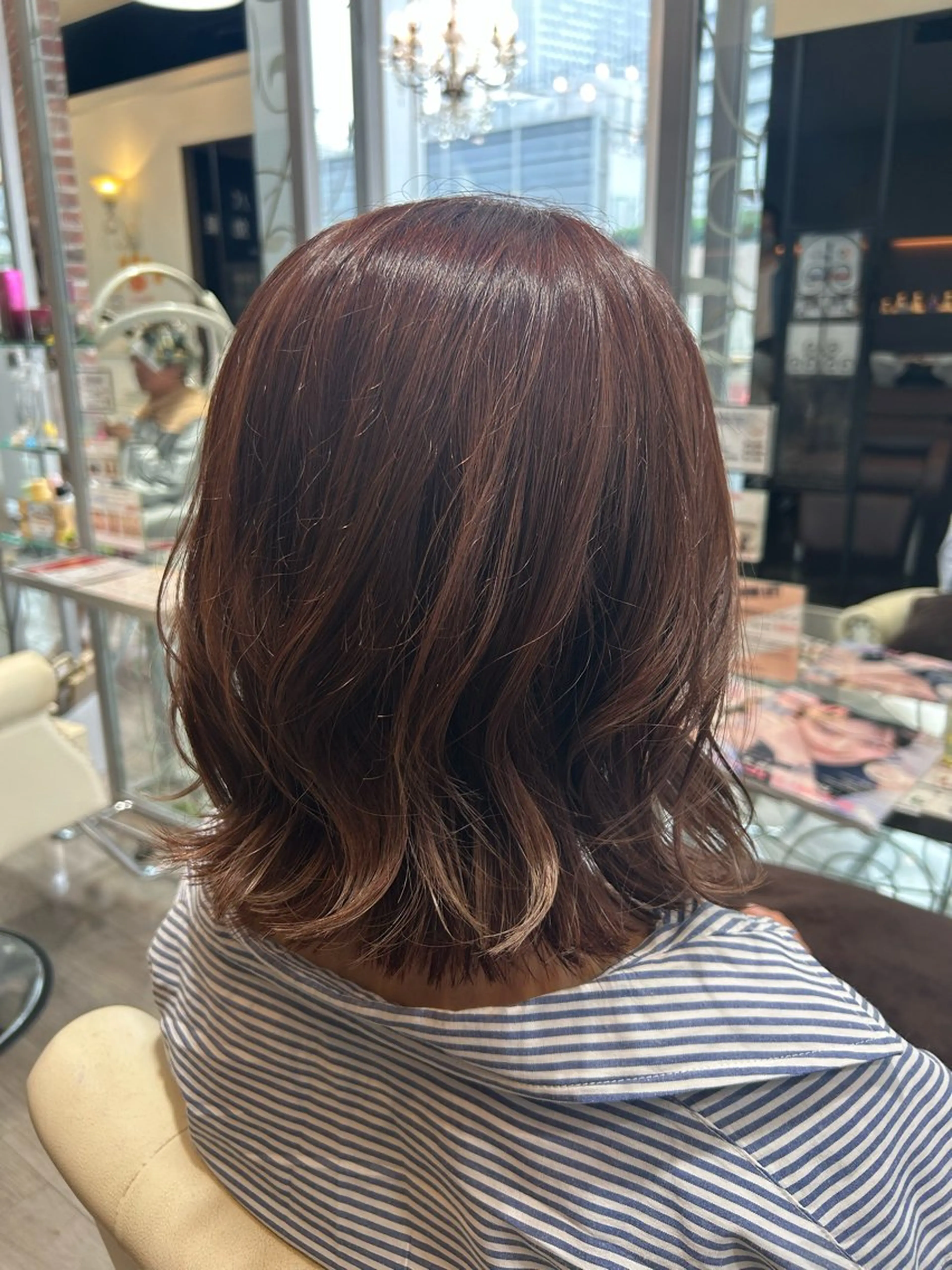 ミディアム カラー ヘアカラー ヘアーメイクWiLL梅田店所属・艶カラー✨／ 荒堀 結香のヘアスタイル