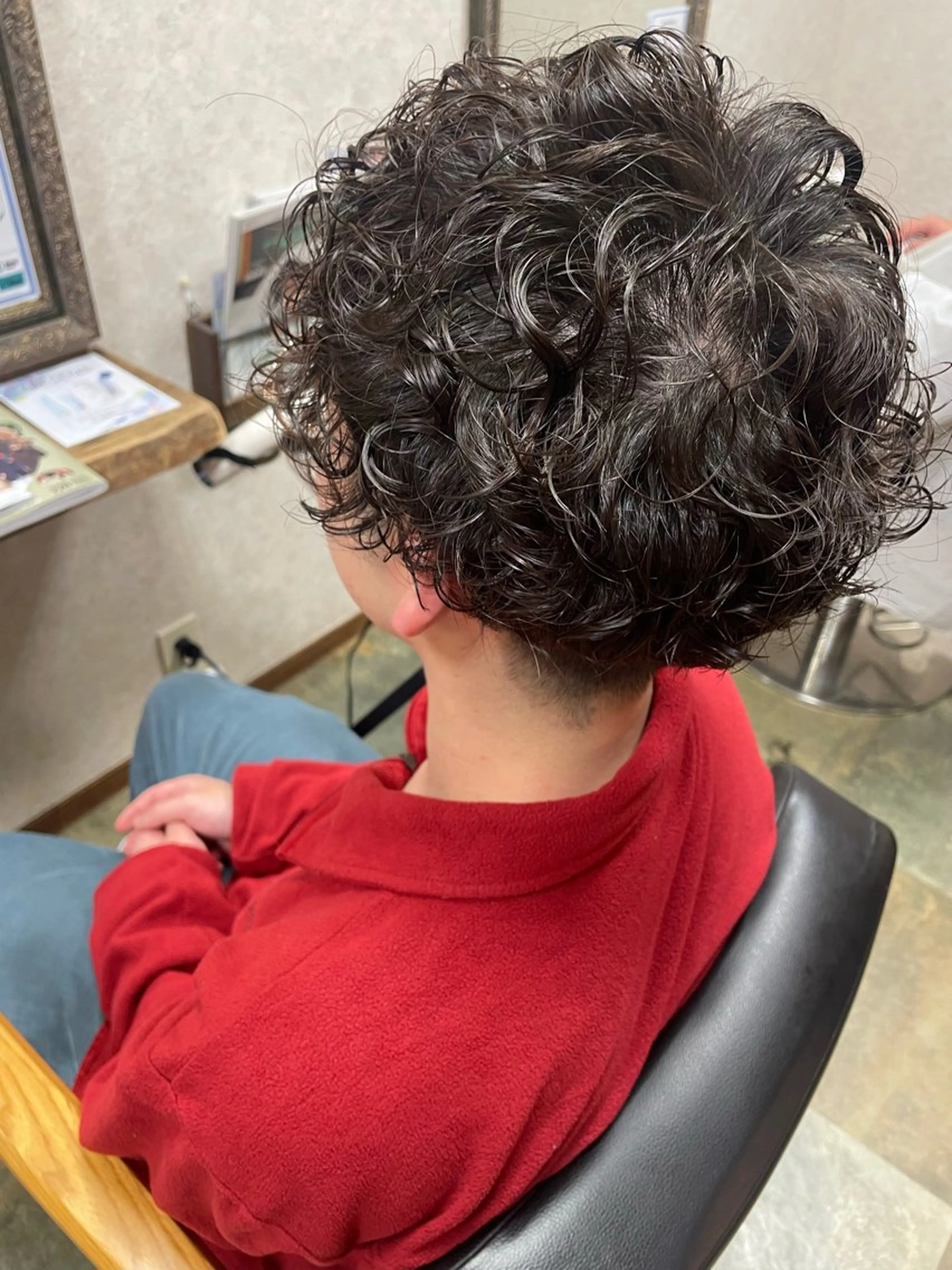 ショート パーマ メンズ メンズパーマ プードルパーマ プードルパーマ カット パーマ Blanc blanc所属・三川 啓英 / Blancblancのヘアスタイル