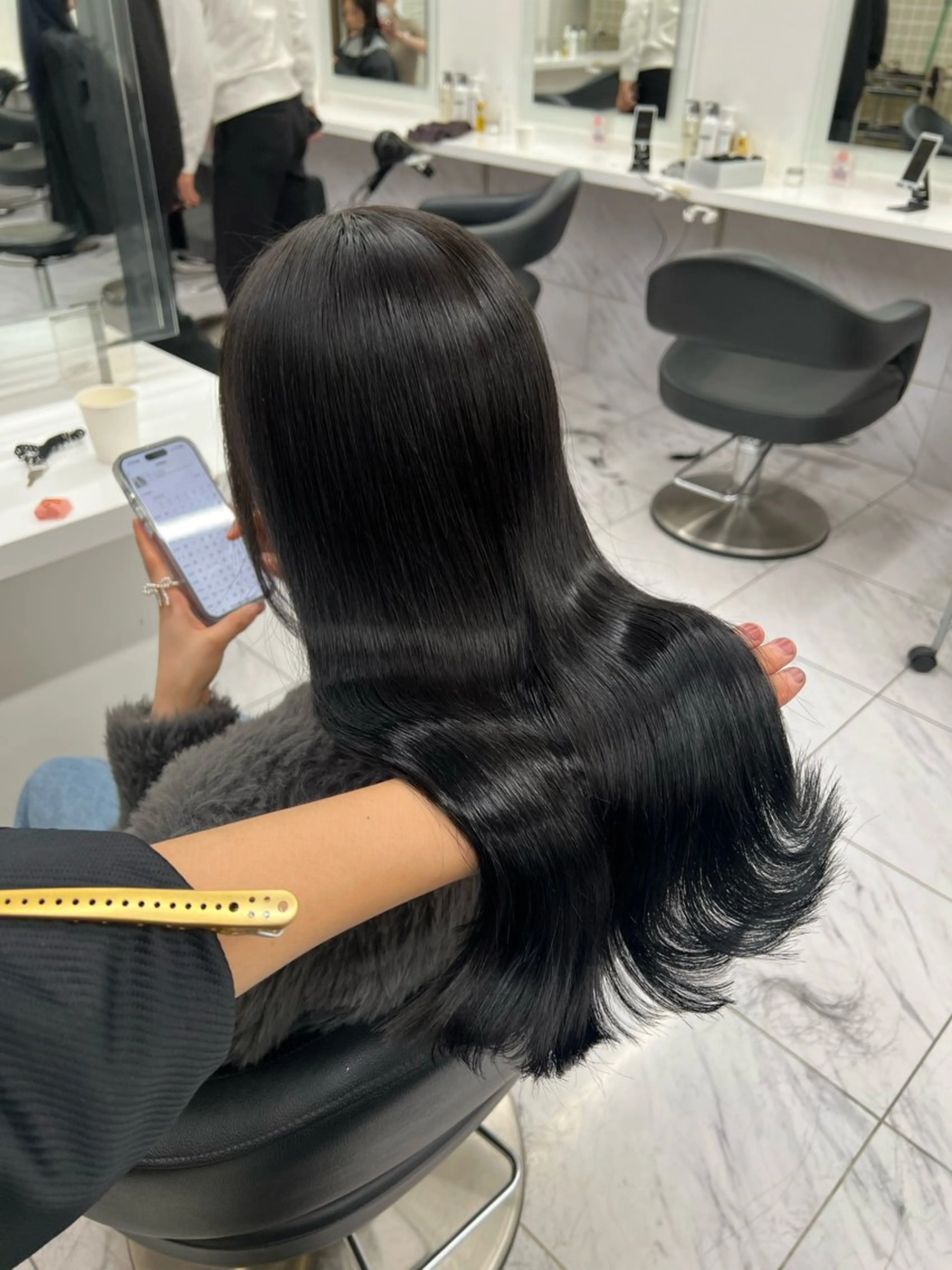 【minimo限定】韓国風カット（レイヤー/ボブ/メンテナンス）&髪質改善酸熱トリートメント🇰🇷の写真