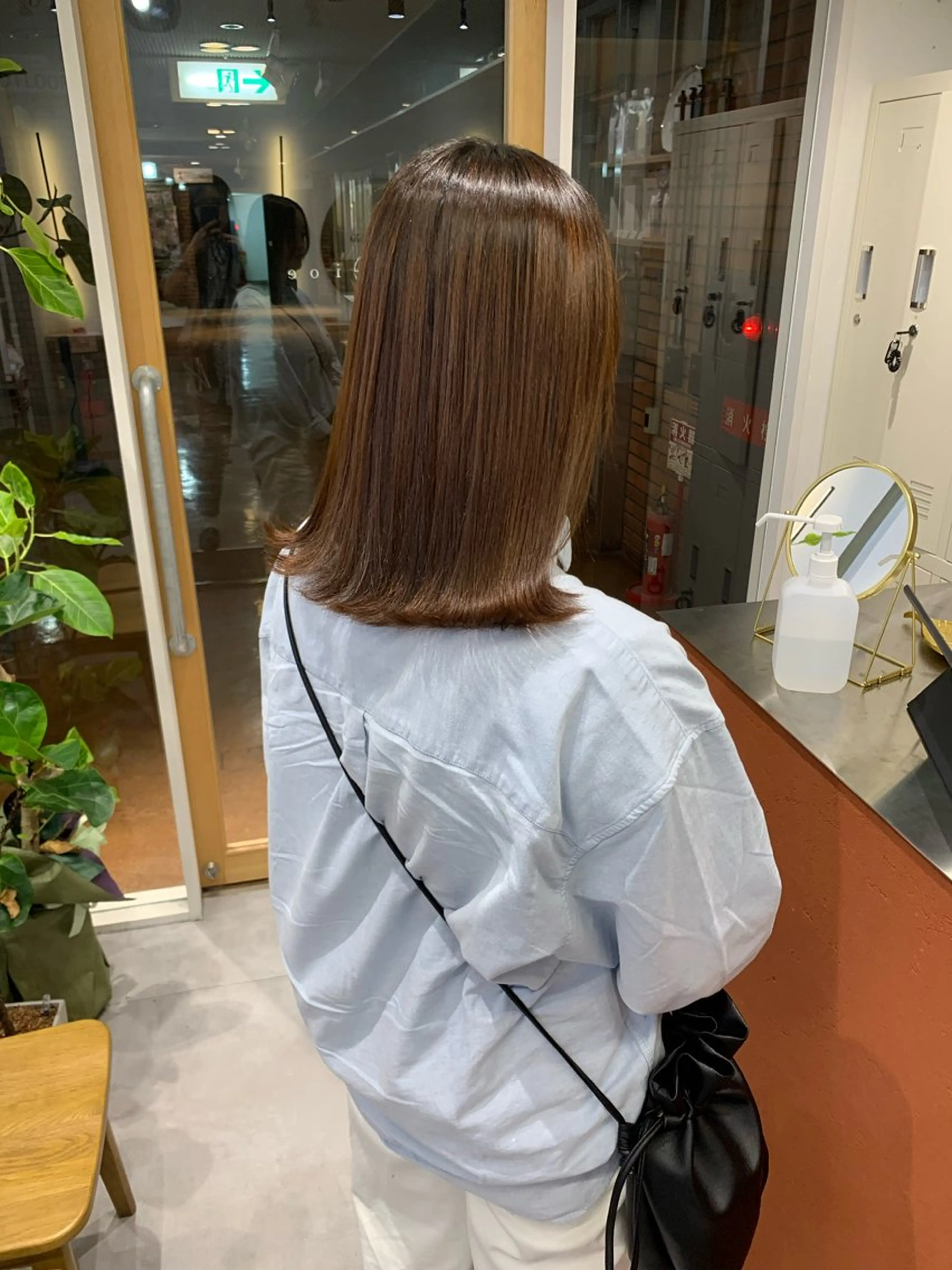 セミロング カット 縮毛矯正 オクミヅキ /髪質改善/梅田🫧のヘアスタイル