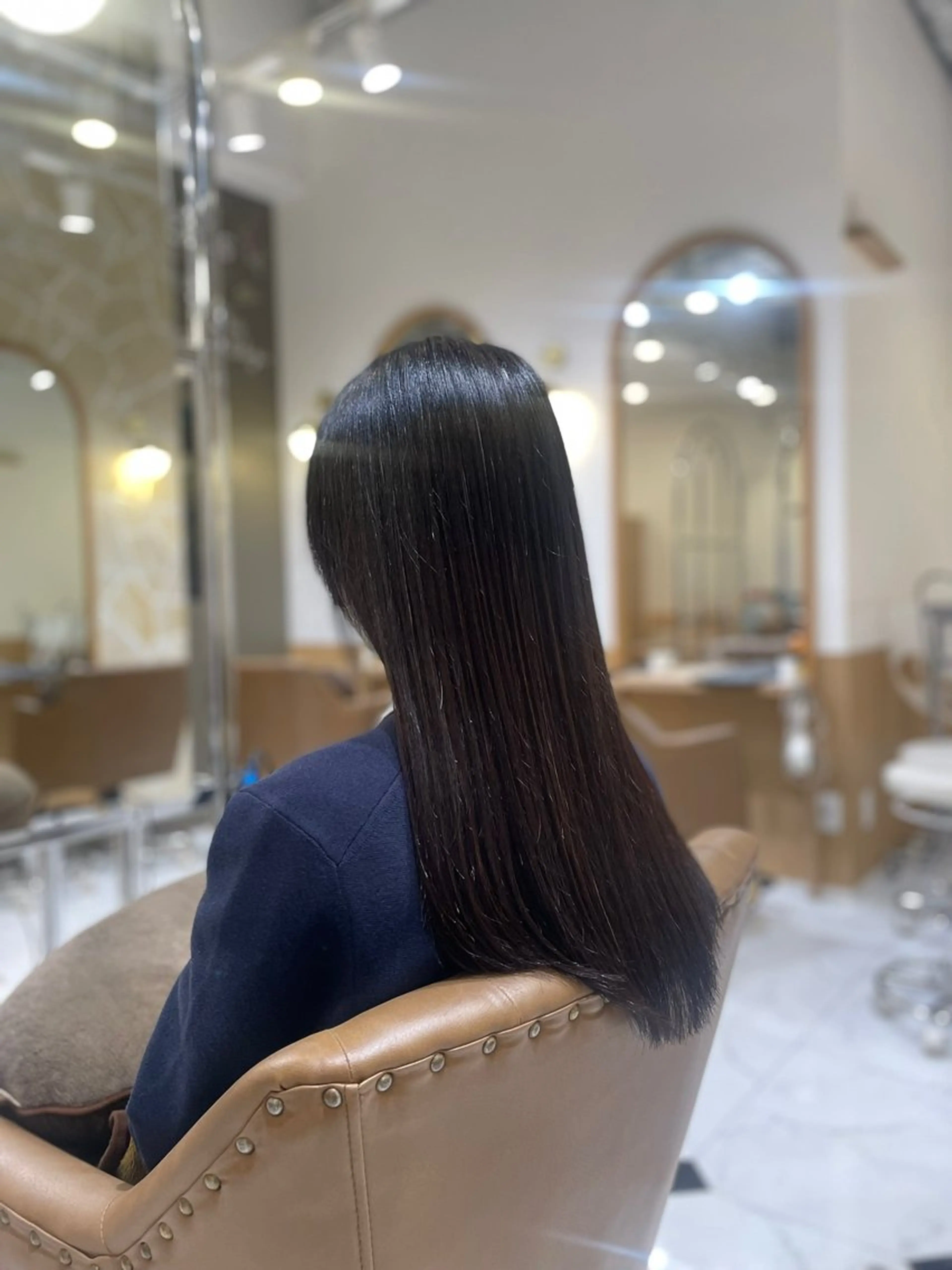 ロング カット 縮毛矯正 辻 雅也のヘアスタイル