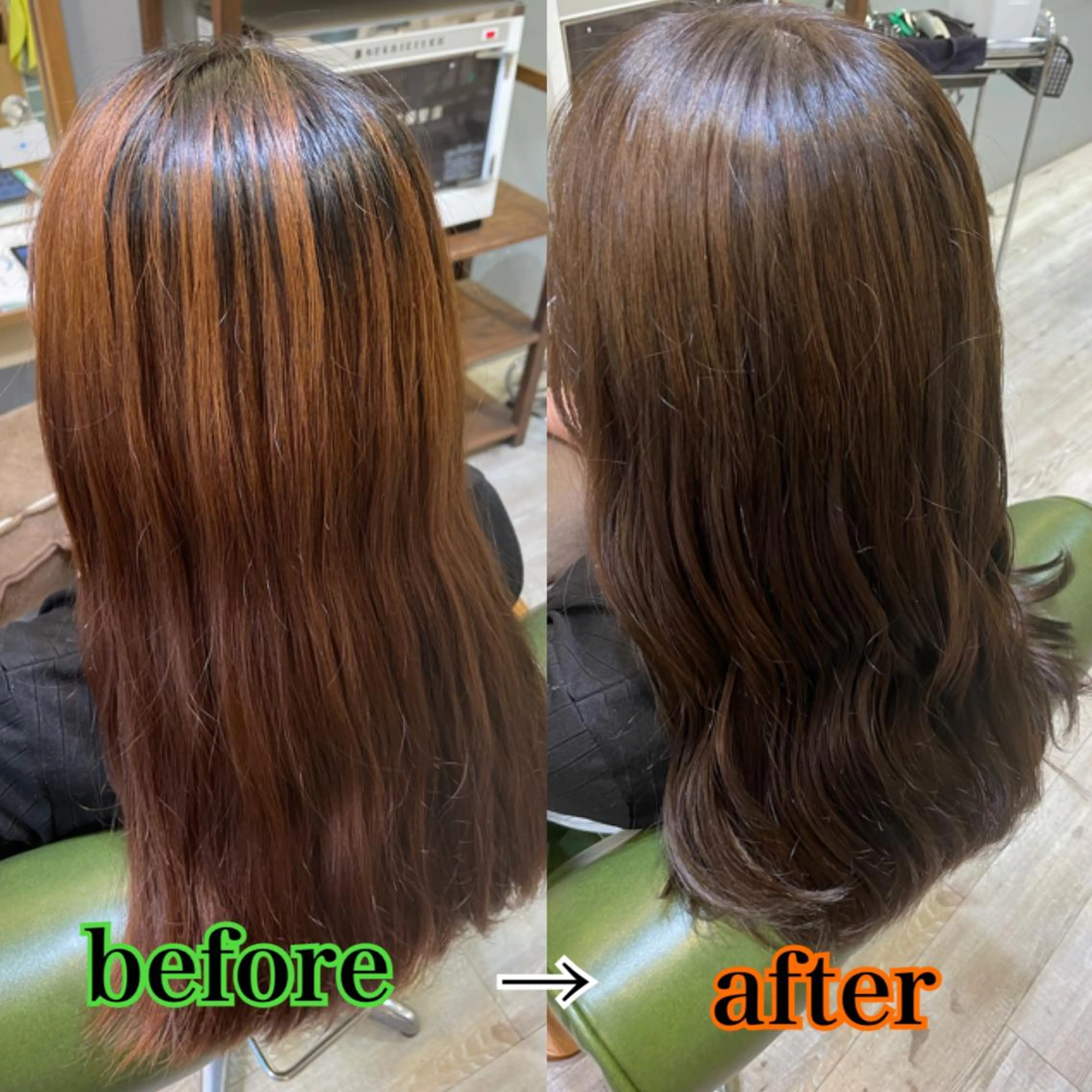 ロング アッシュ 🦋ふくい あやの🦋のヘアスタイル