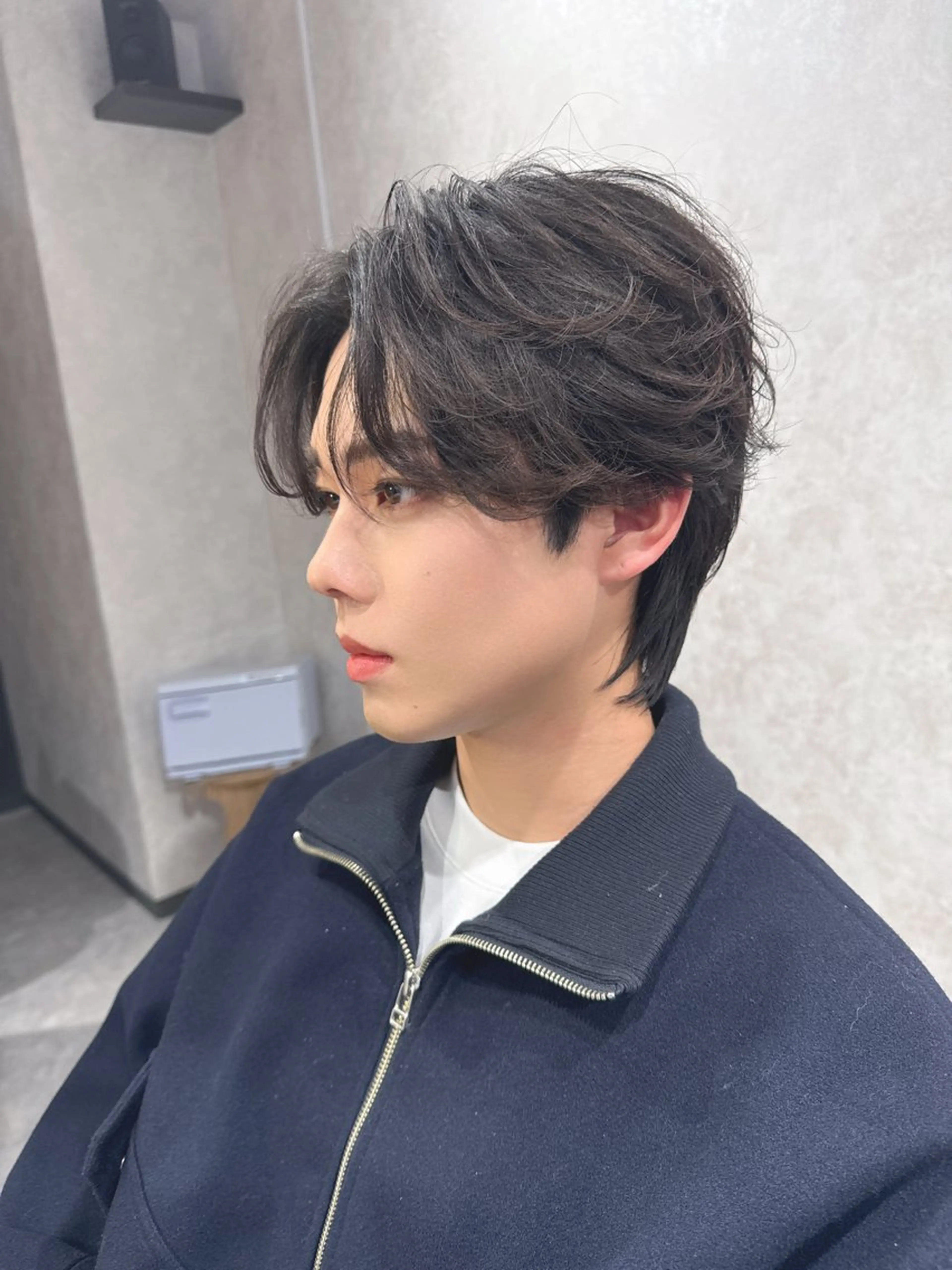 メンズ ダウンパーマ メンズ韓国風 メンズパーマ Noe' Akariのヘアスタイル