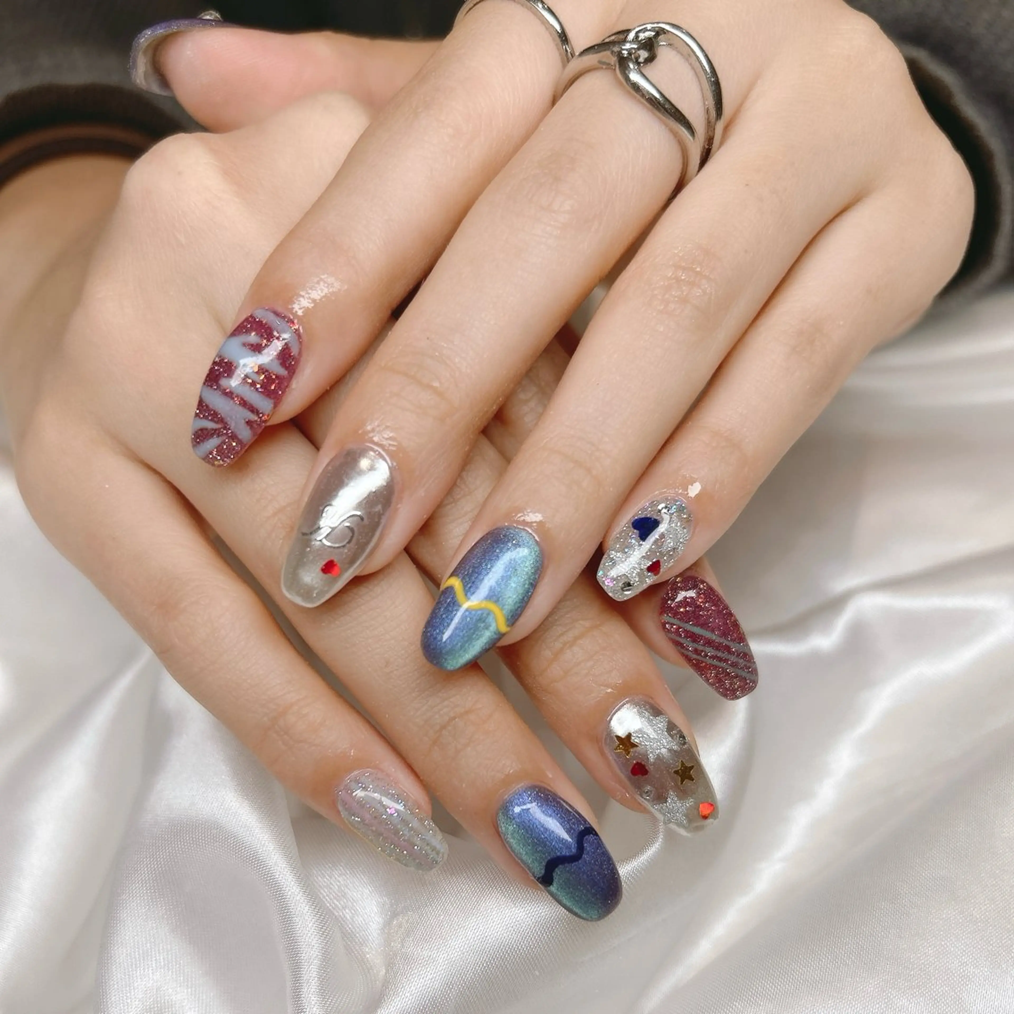 ネイル ハンドネイル junna ちょい個性派ネイルのネイルデザイン