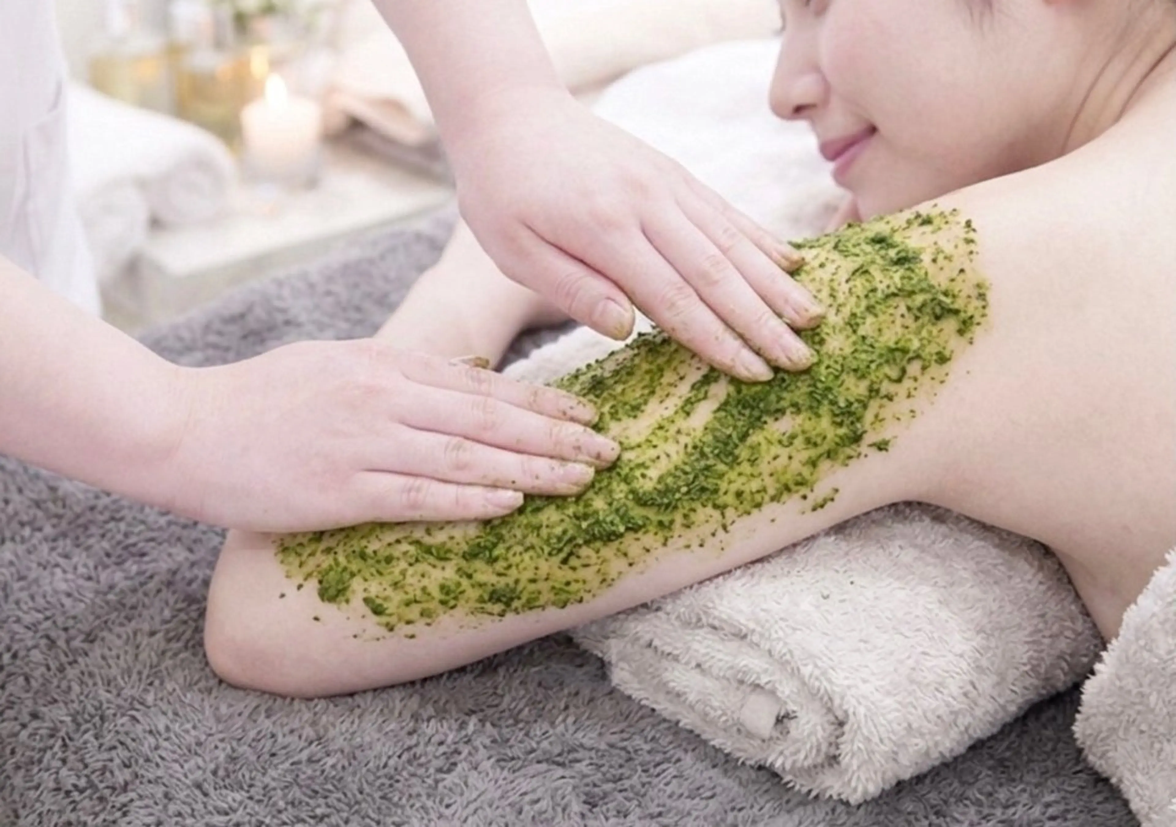 【ボディ】ハーブピーリング剥離なし+セラミドジェルパック🌿背中ニキビ/二の腕のザラつき/乾燥の写真