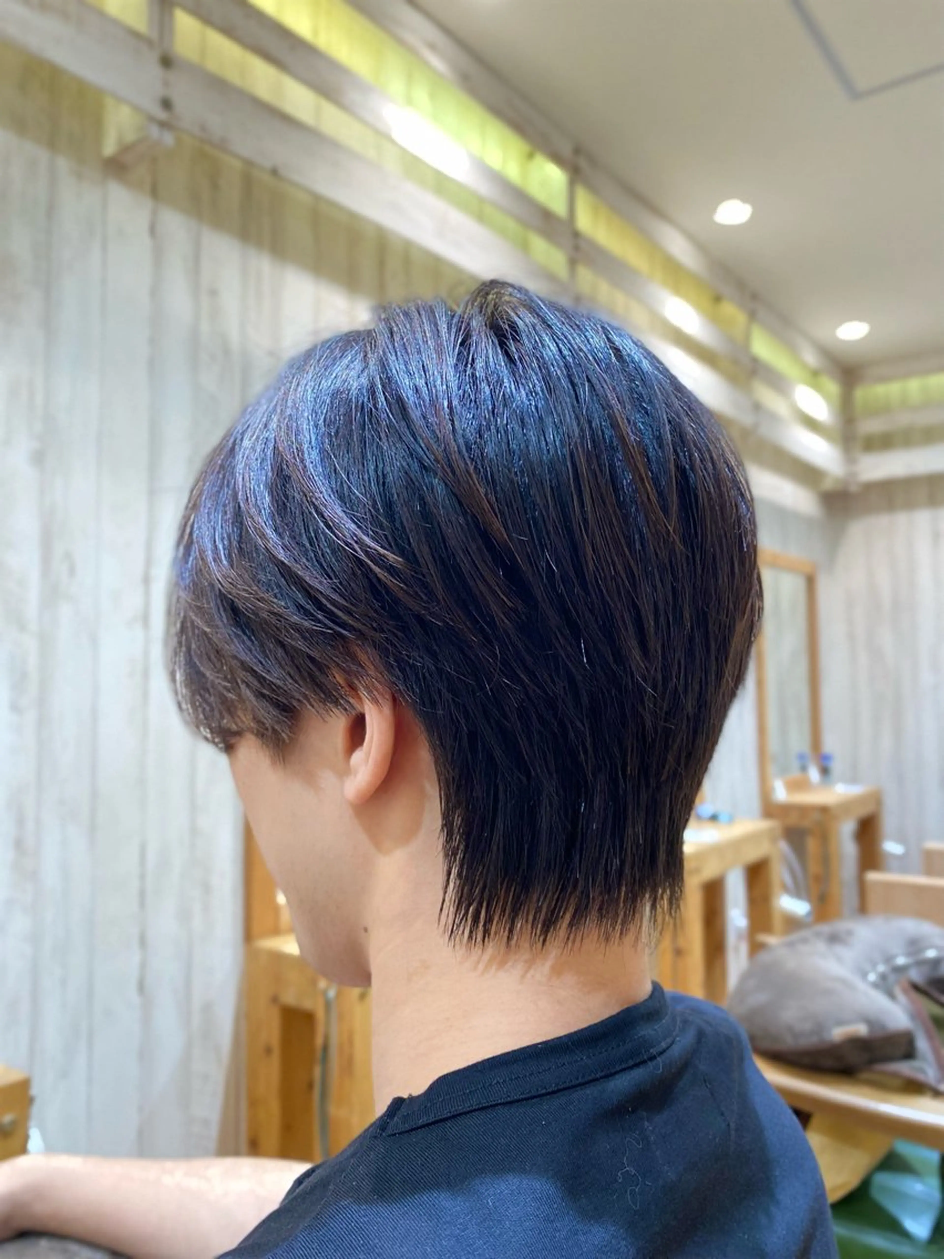 韓国メンズカット＋ダウンパーマの写真