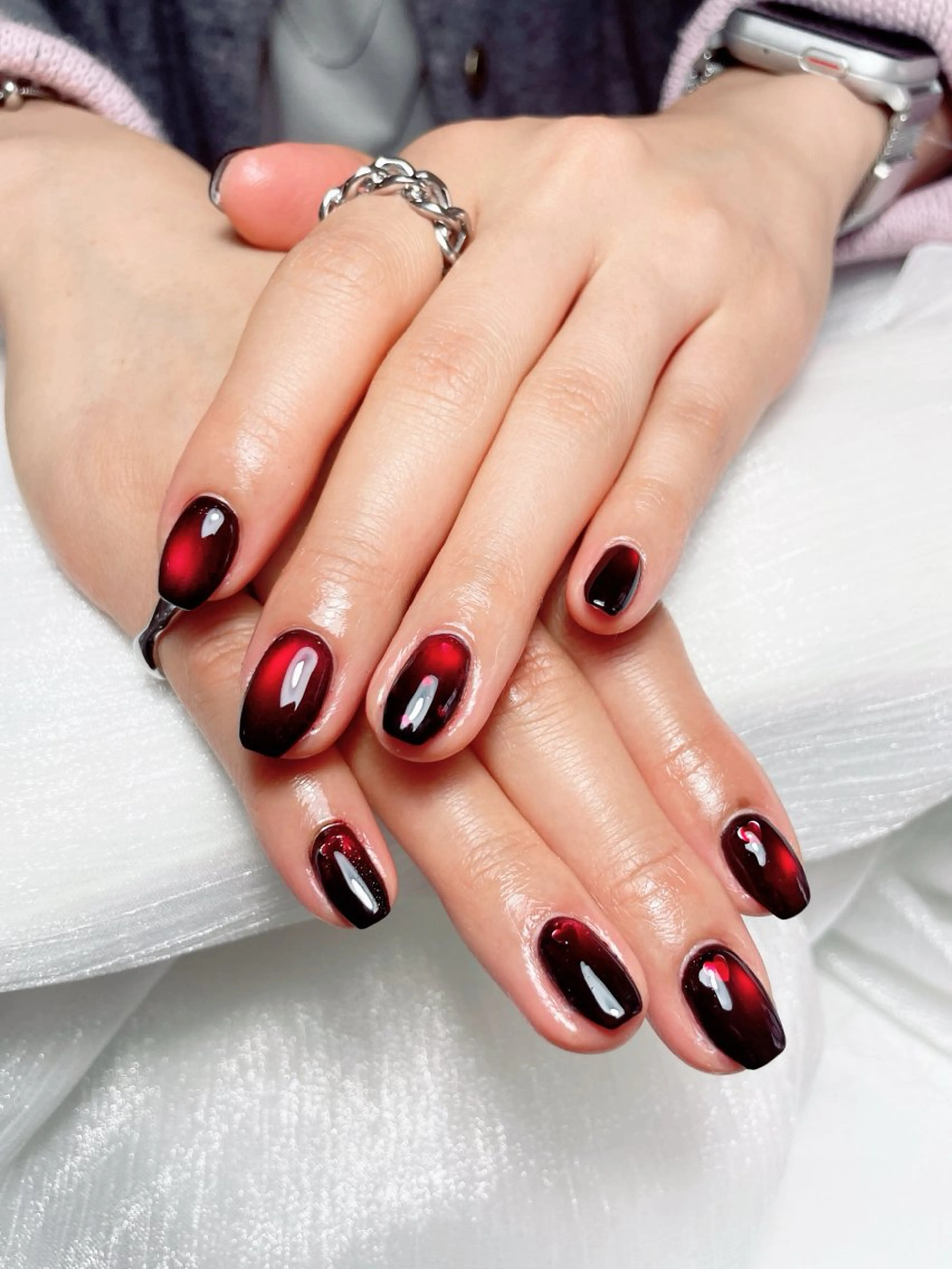 ◆大人気◆(HAND)チップ長さ出し10本＋マグネット+デザイン♥+500円オフのみの写真