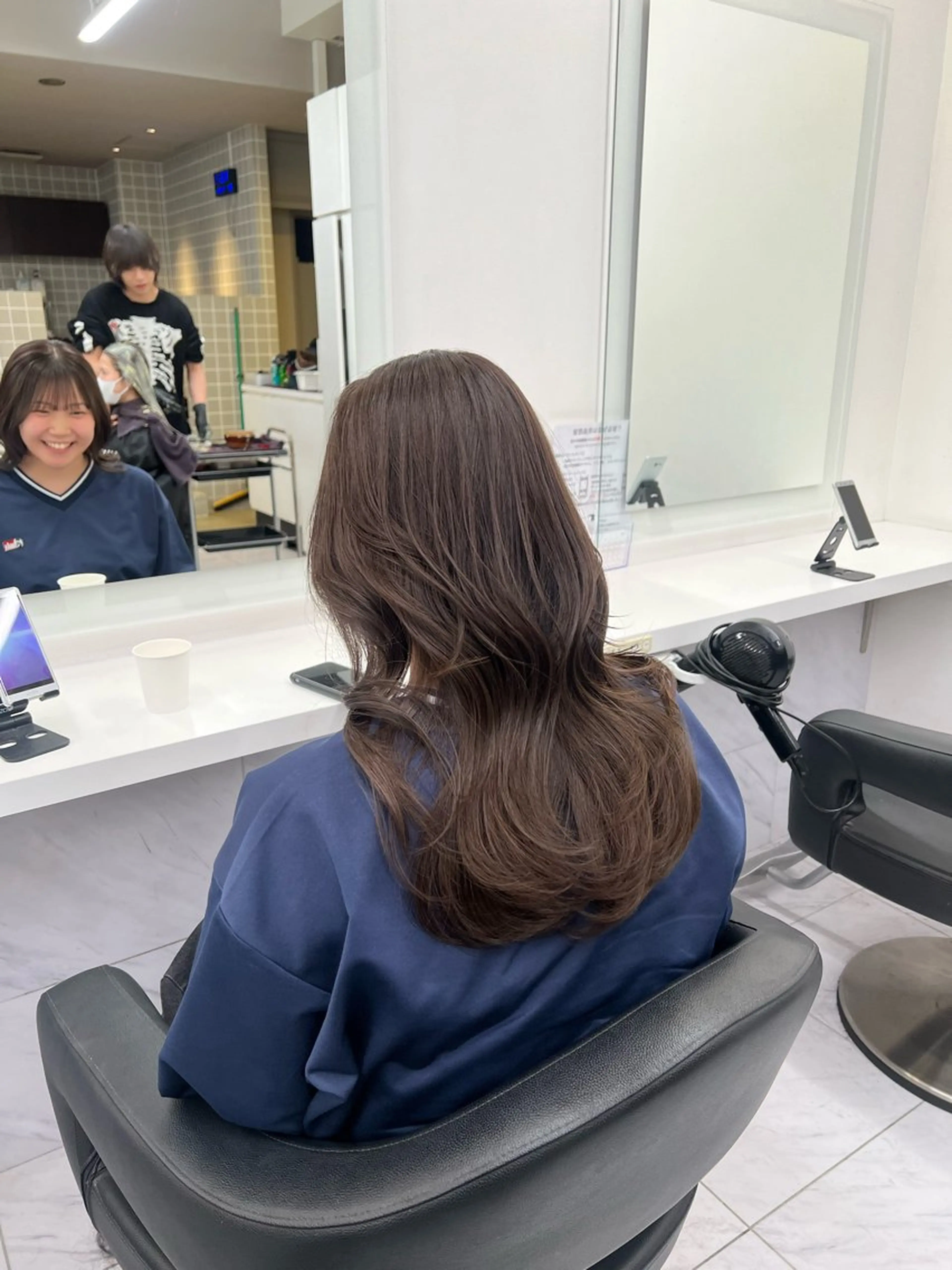 セミロング カラー カット ヘアカラー 韓国レイヤーカット /REIのヘアスタイル