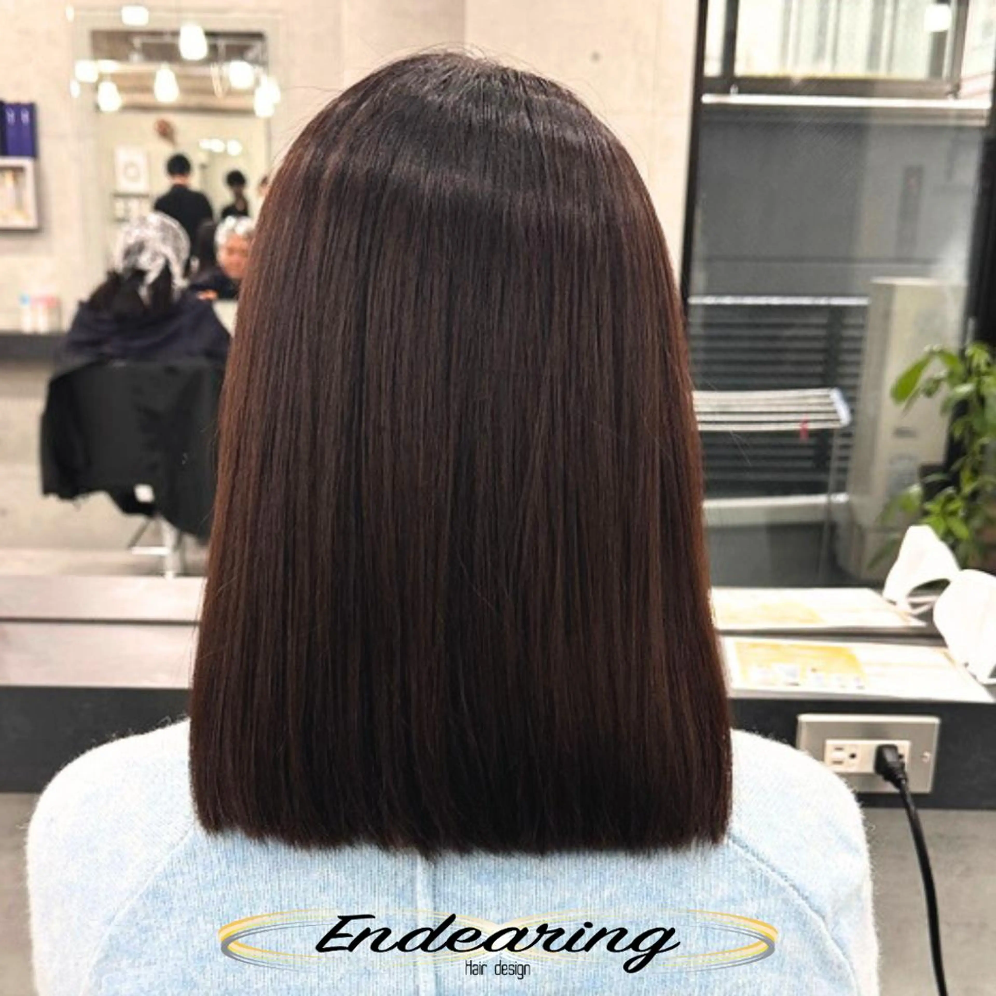 セミロング レイヤーカット 似合わせカット カット ヘアカラー 柳田 怜那/銀座 Endearingのヘアスタイル