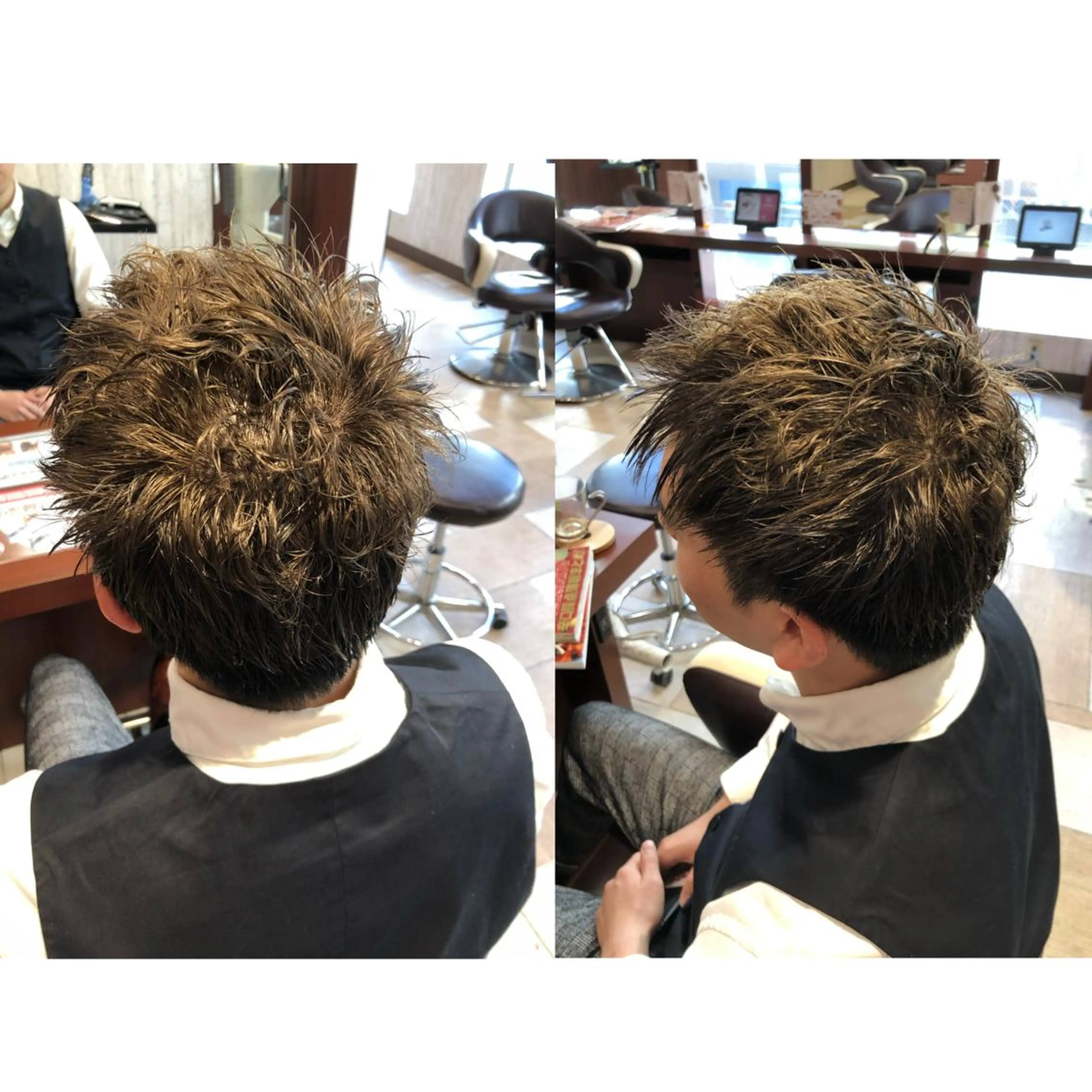 ショート パーマ メンズ メンズパーマ ショートヘア ツイスパ/メンズ特化 🦋𝑺𝑶𝑵𝑬の眉毛・アイブロウイメージ