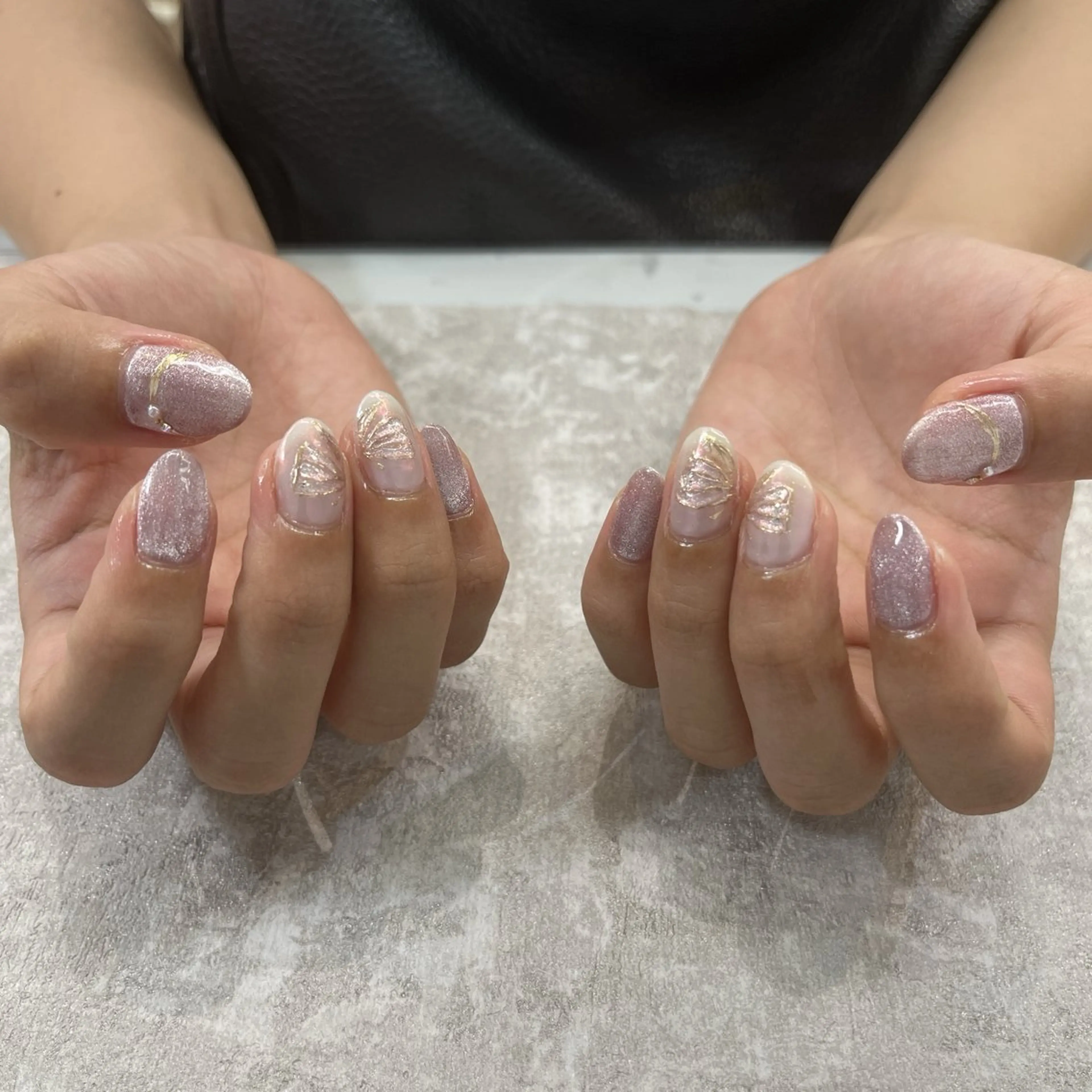 ネイル ハンドネイル 大島 玲奈のネイルデザイン