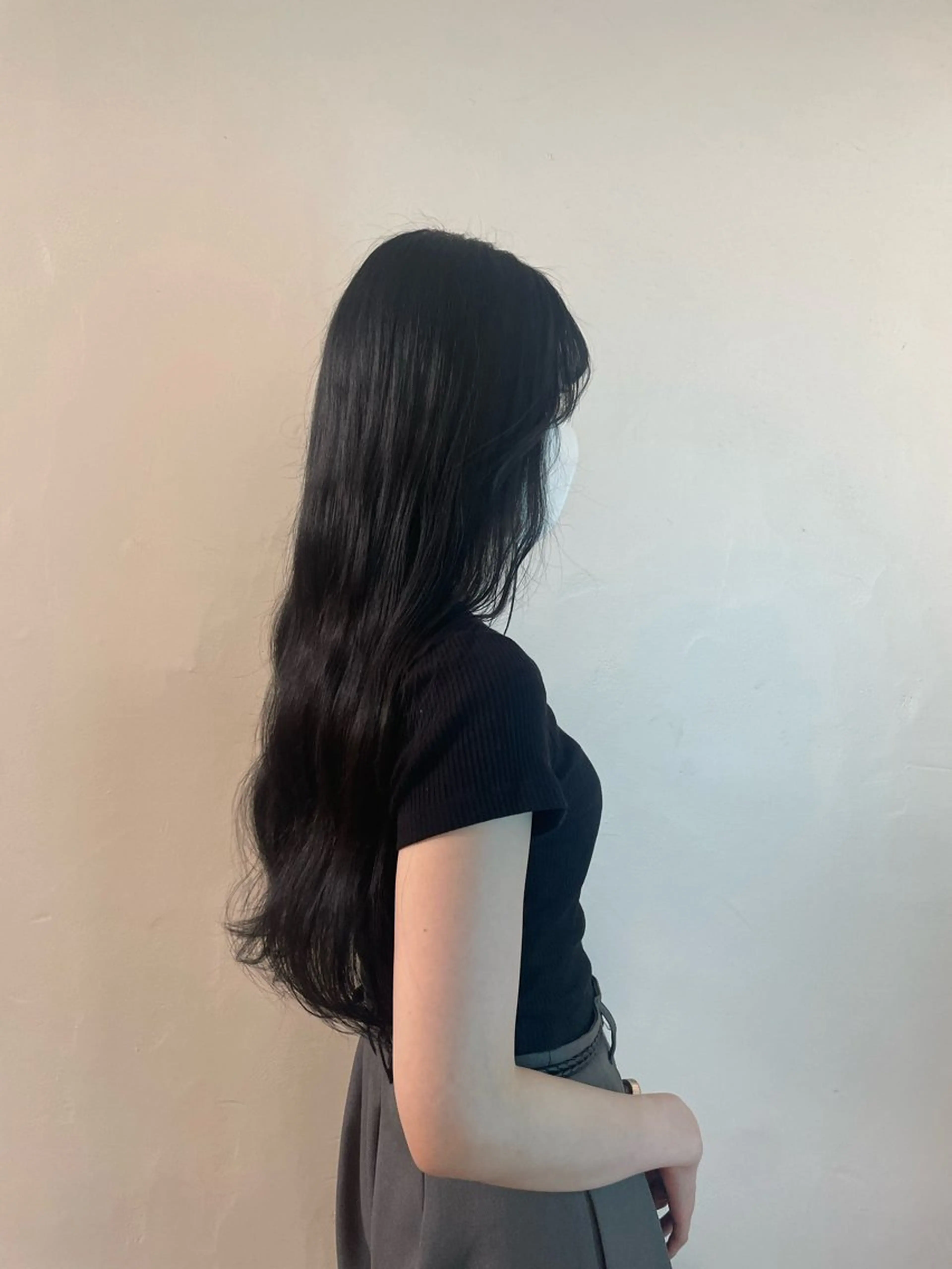 ロング カラー 黒髪 ブルーカラー ブルーブラック ヘアカラー 🌟暖色系ハイトーン 🌟AIのヘアスタイル