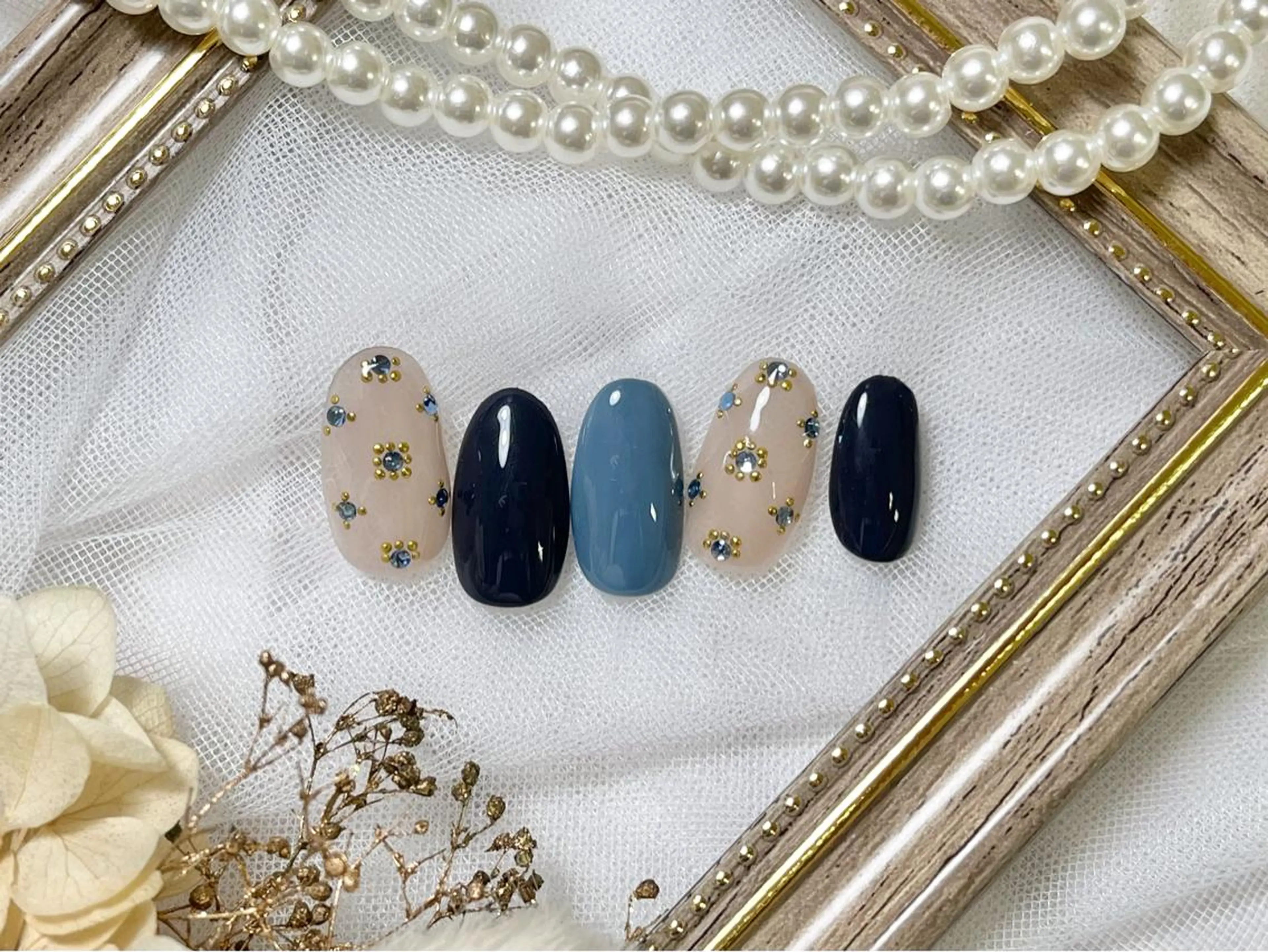 ネイル ハンドネイル ネイルPetit Ribbonのネイルデザイン