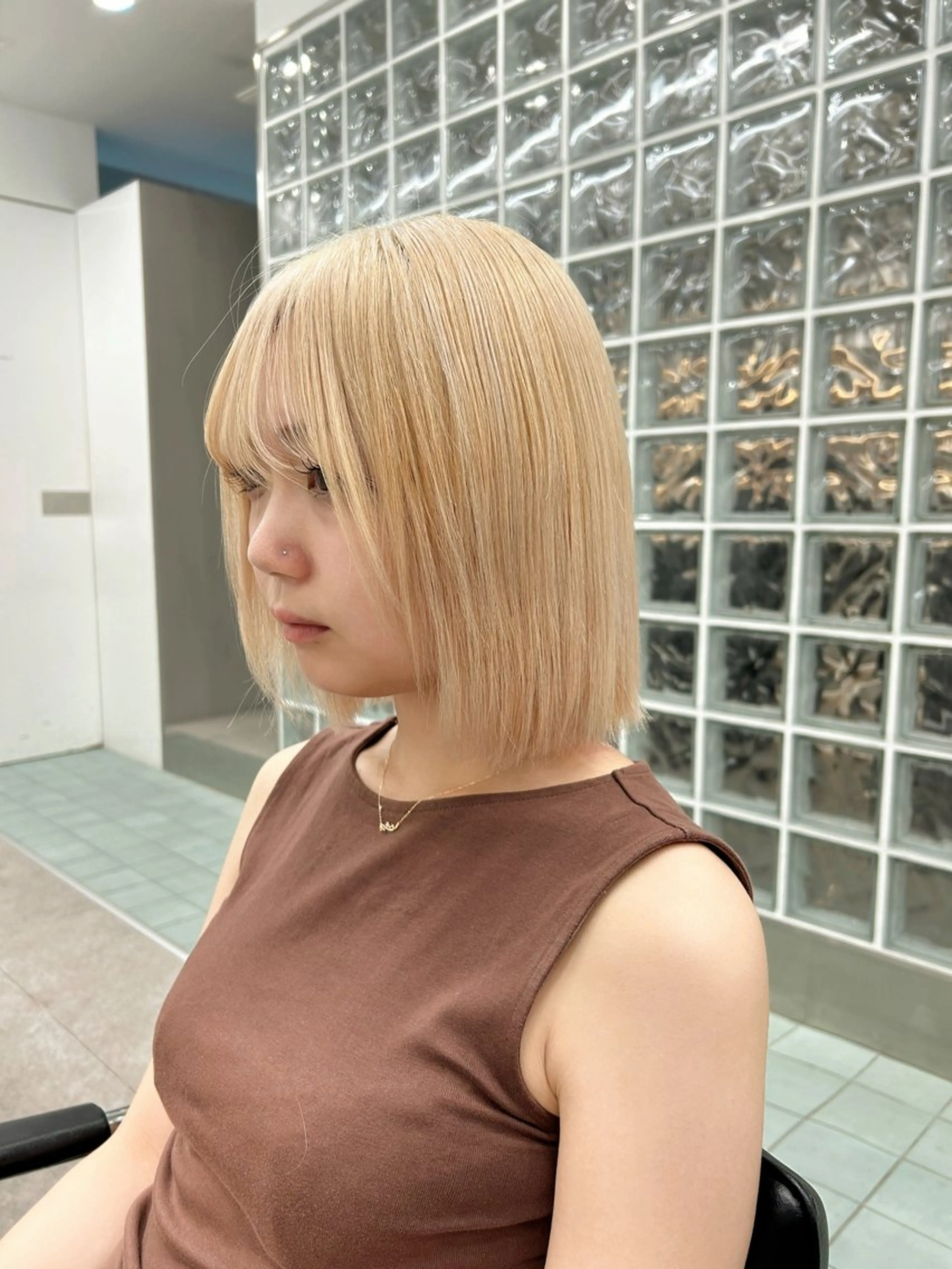 ショート カラー ヘアカラー ミルクティーベージュ /sara💛のヘアスタイル