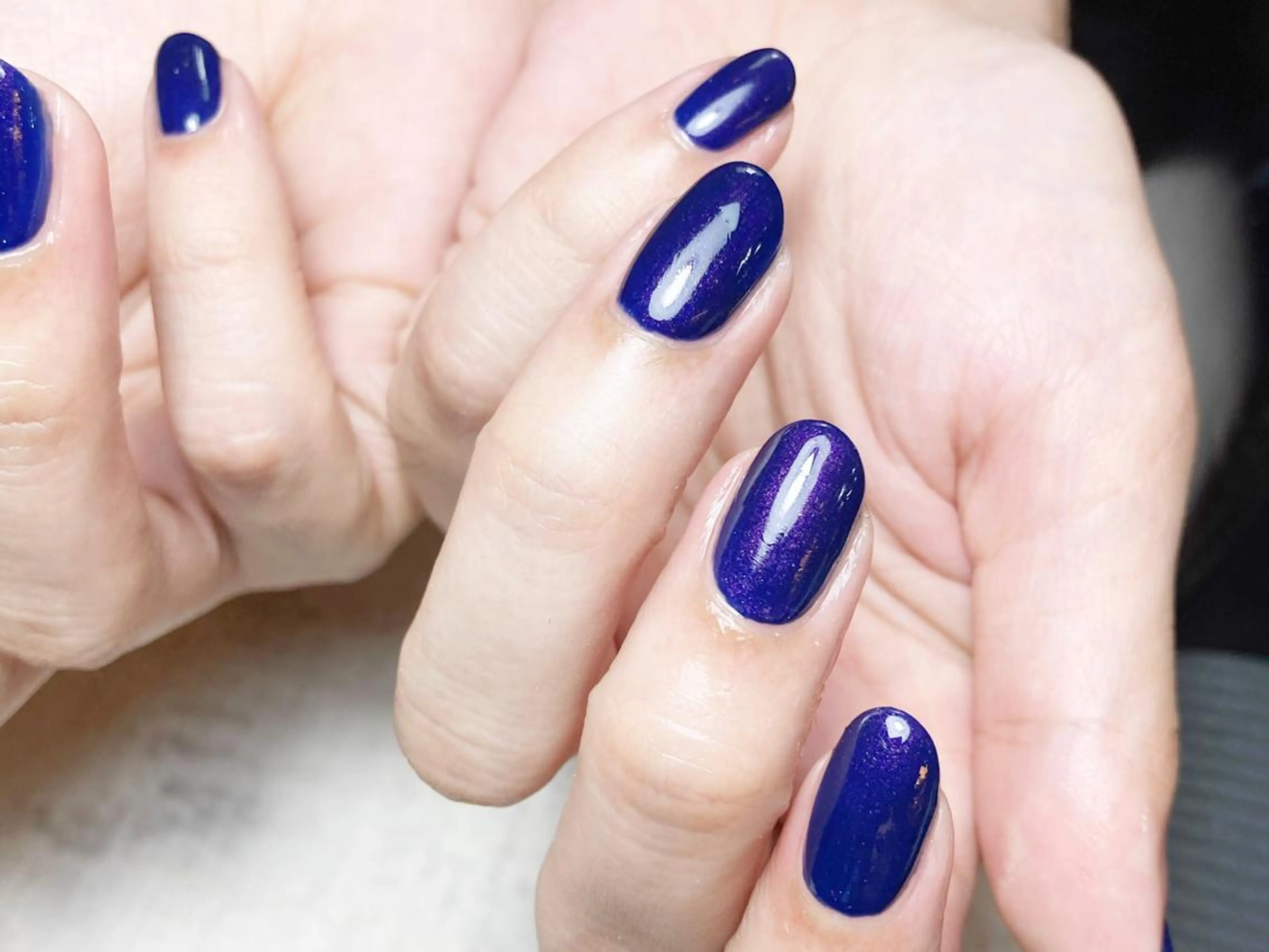 ネイル ブルー ラメ(グリッター) ハンドネイル Nail Salon liber所属・NailSalon liberのネイルデザイン