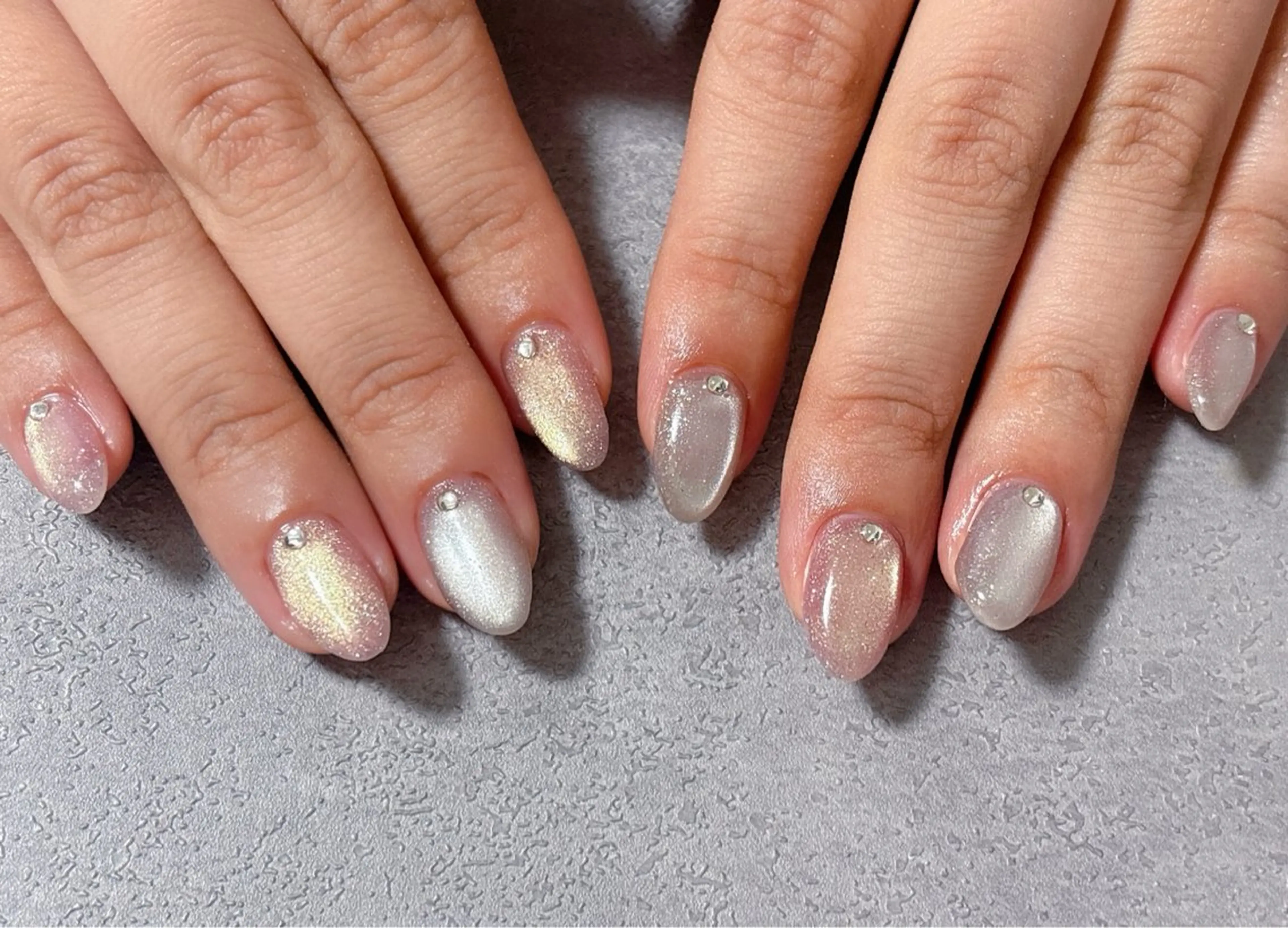 ネイル アートネイル ジェルネイル マグネットネイル パラジェル 冬ネイル ハンドネイル ハンドケア ゆ か_Nails💫のネイルデザイン