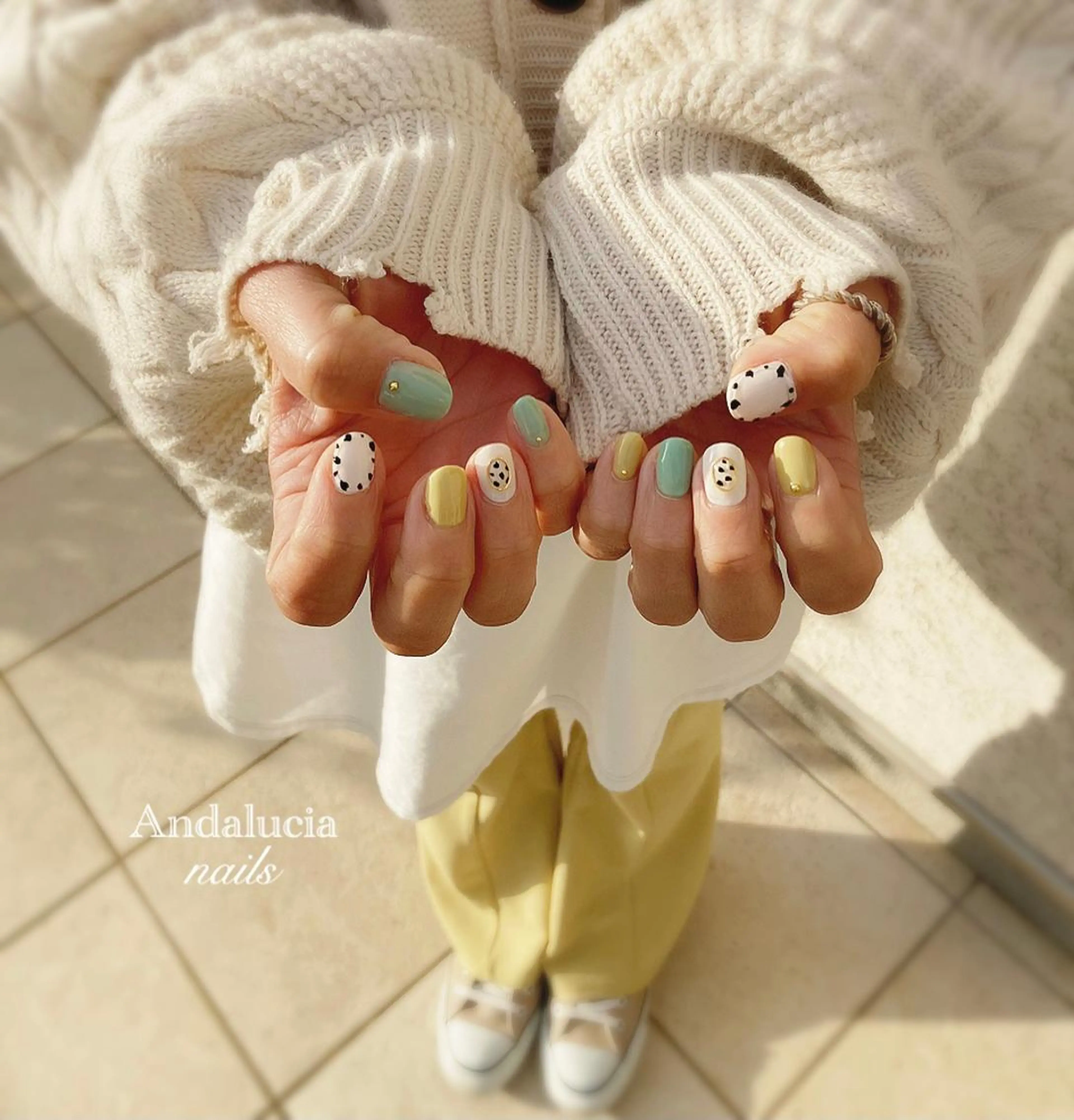 ネイル アニマル柄 ぷっくりネイル Andalucia nailsのネイルデザイン