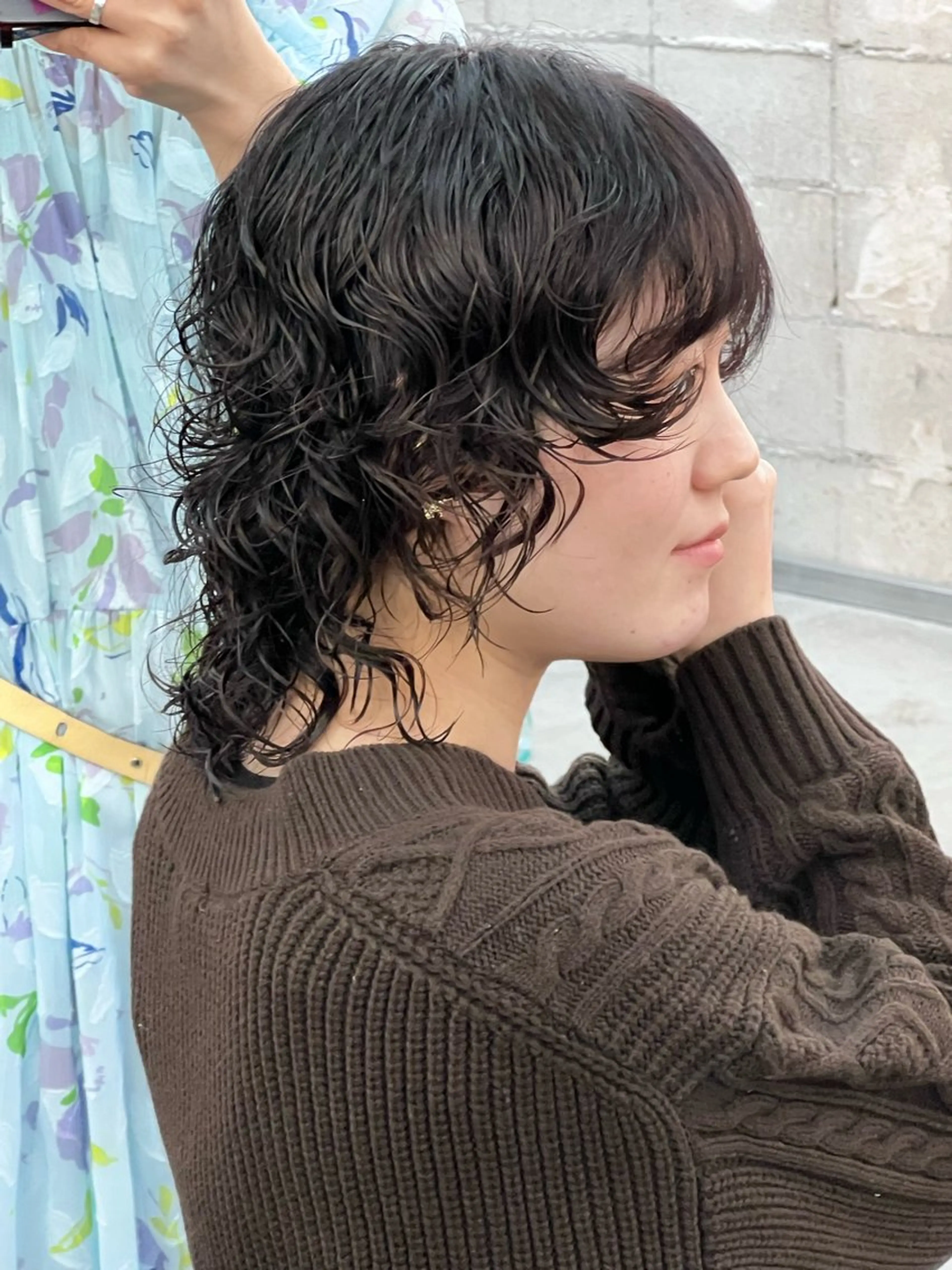 ミディアム パーマ カット パーマ トリートメント haco＋所属・圧倒的デザイン力 店長🎨RENAのヘアスタイル