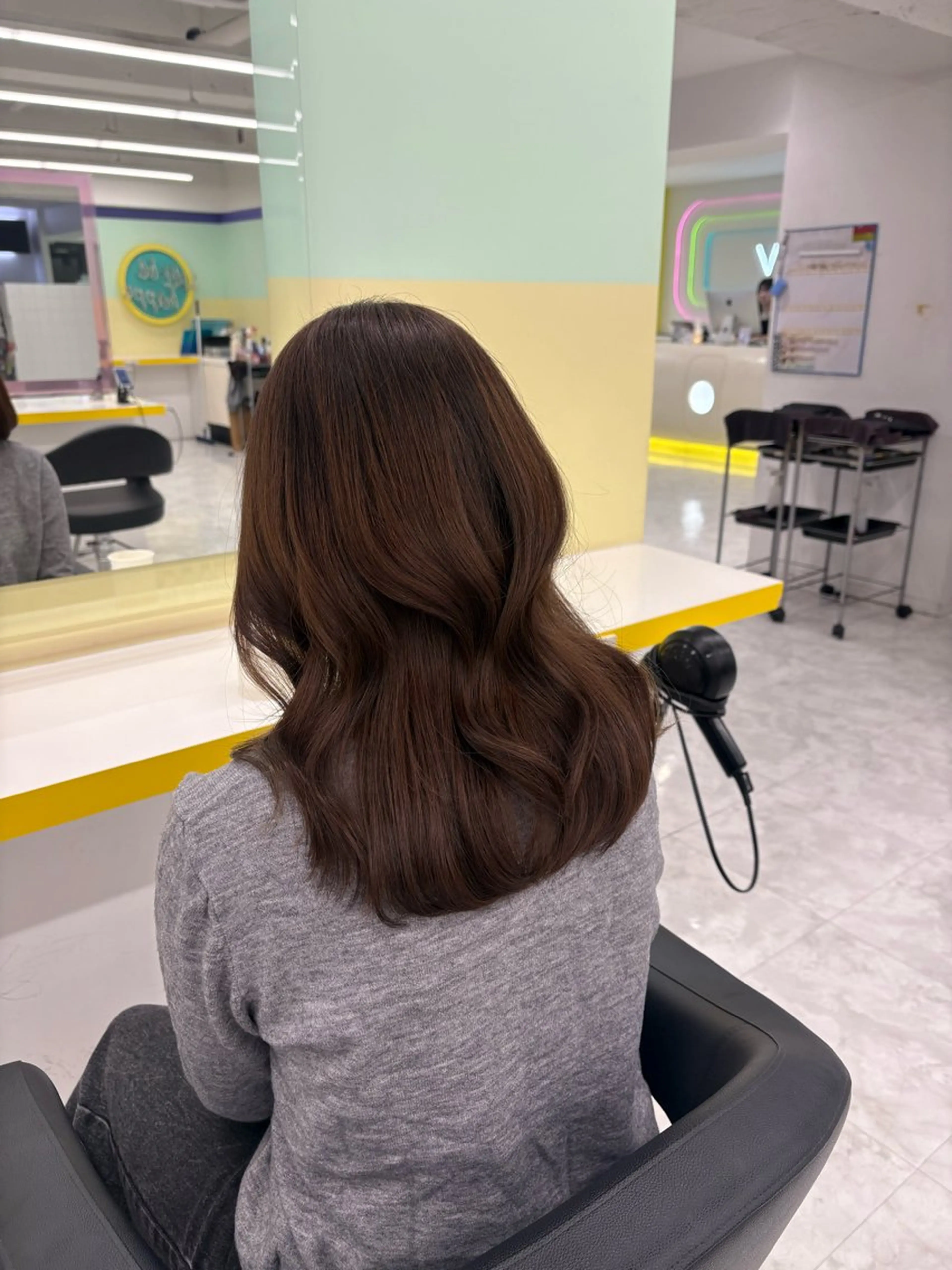 セミロング カラー ヘアカラー トリートメント 💍透明感スタイル 横浜💍MIU💍のヘアスタイル