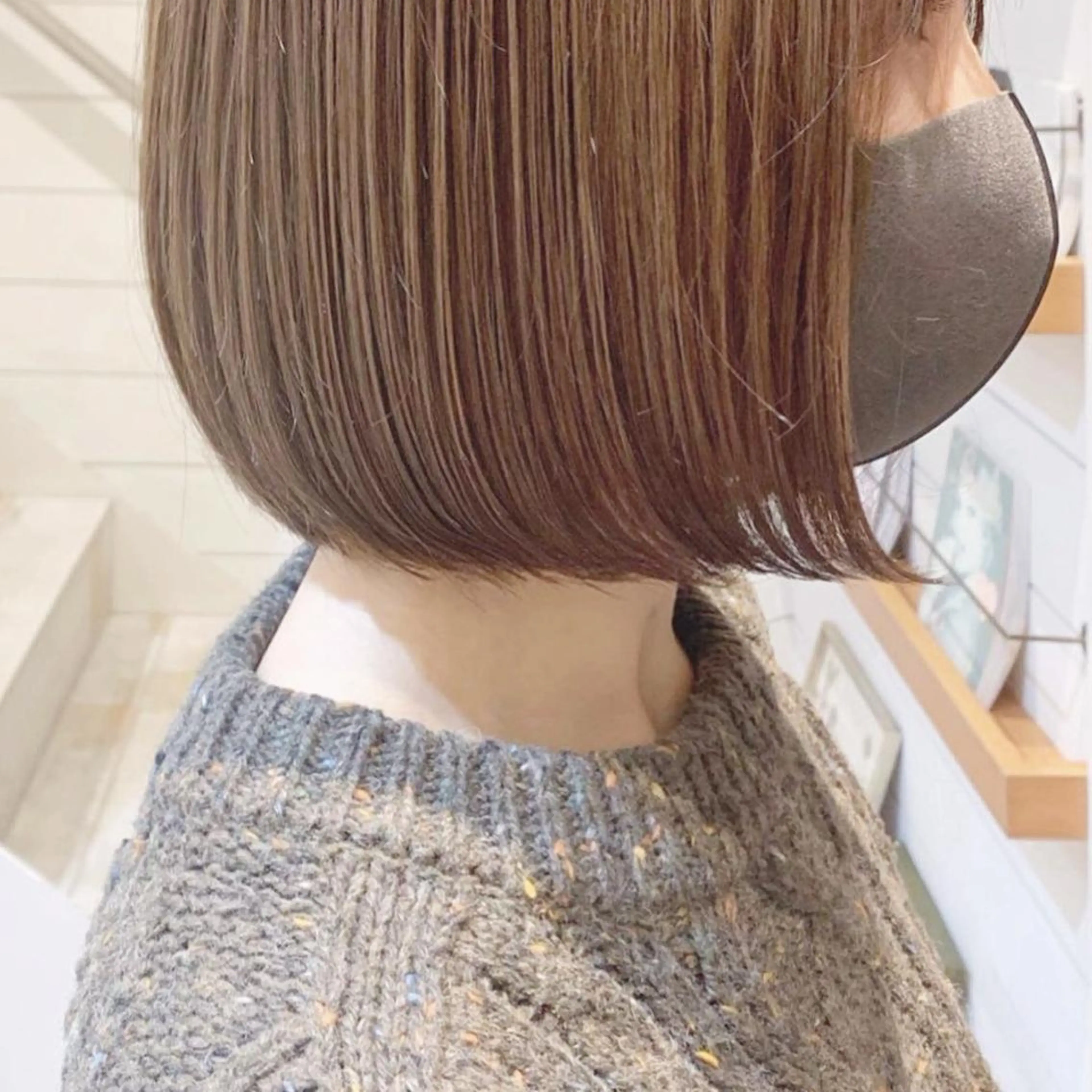 ブラウン系カラー+ シルクトリートメント ‎✿  ‎コテ巻き無料 ‪✿‬の写真