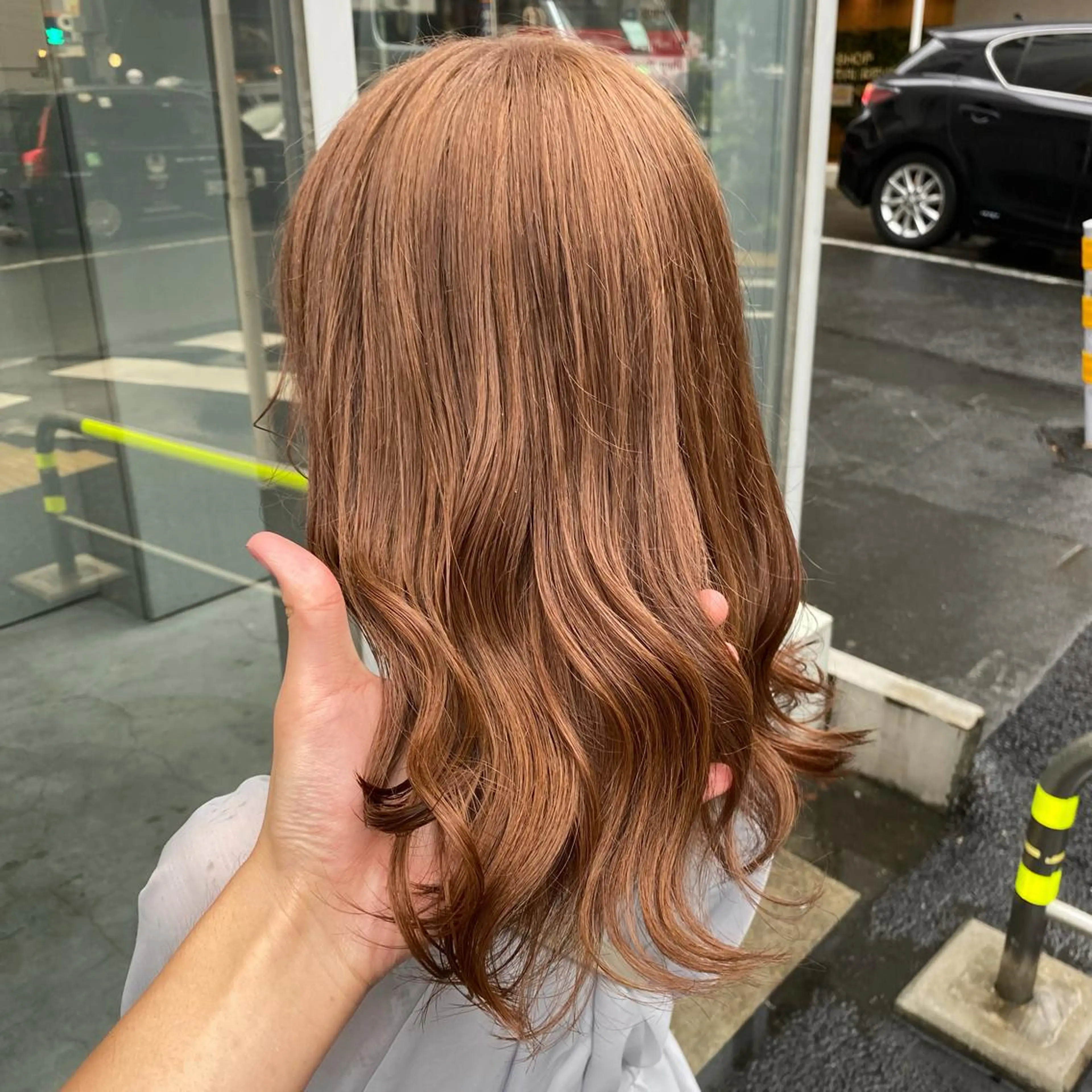 セミロング カラー ヘアアレンジ 🤍韓国ヘア特化 🤍力丸🤍のヘアスタイル