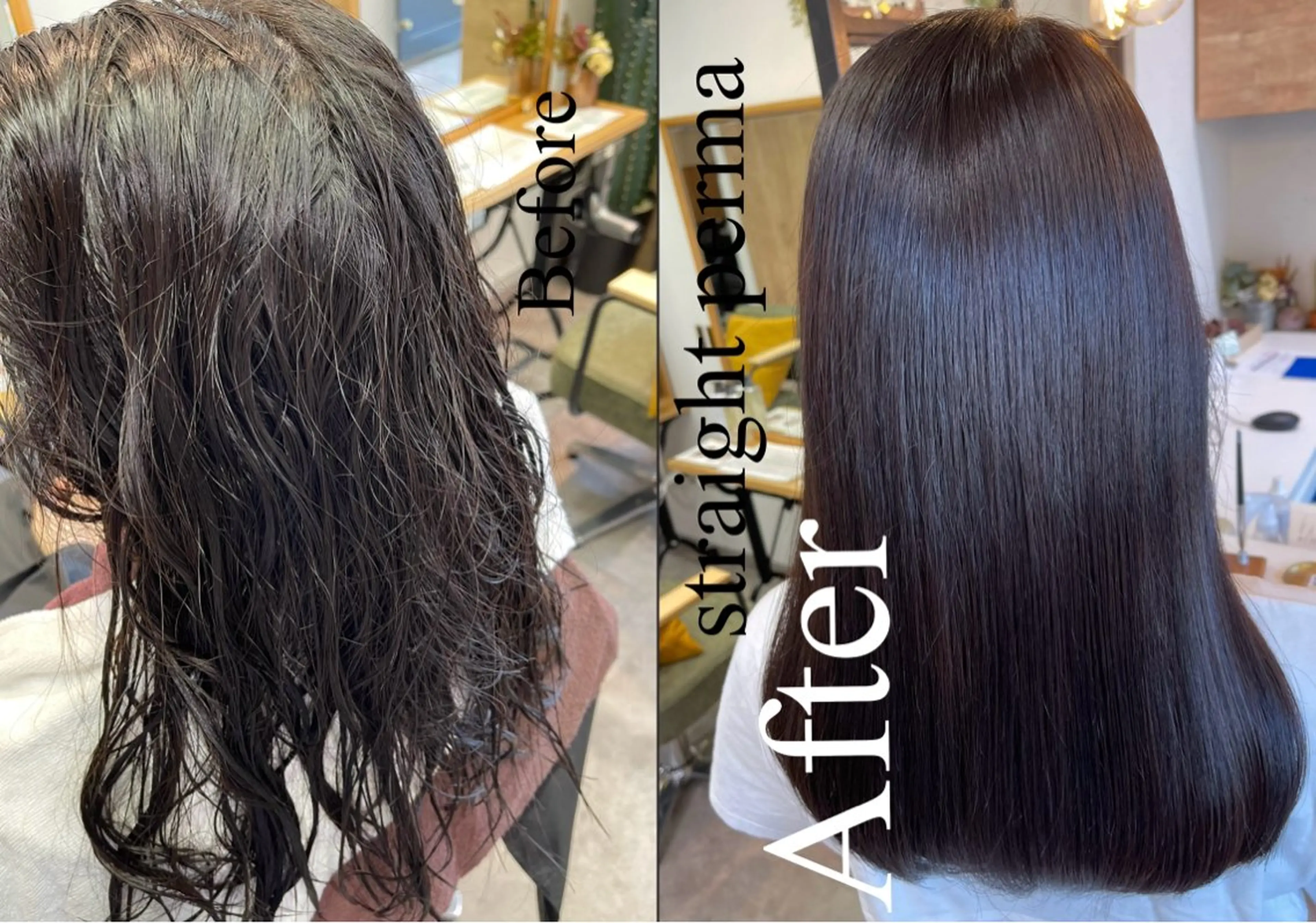 セミロング パーマ くせ毛 縮毛矯正 縮毛矯正 charm《銀座》 ヘアセット/縮毛矯正のヘアスタイル